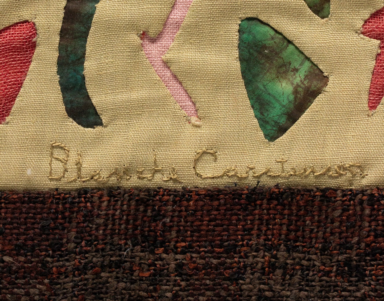 BLANCHE CARSTENSON (1907-2002) EXHIBITED TEXTILE