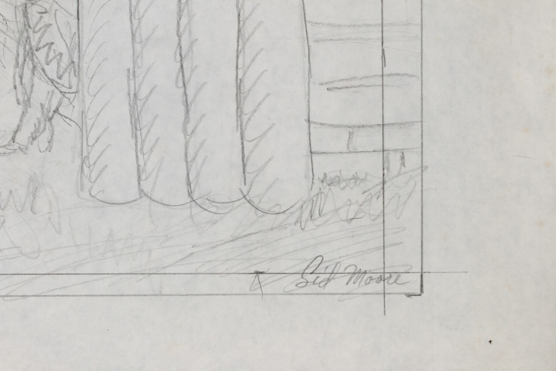 SIDNEY MOORE (1908-1991) SEVENTEEN GRAPHITE STUDIES