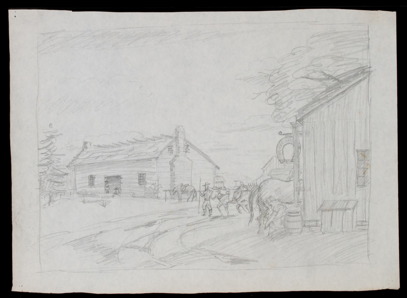 SIDNEY MOORE (1908-1991) SEVENTEEN GRAPHITE STUDIES