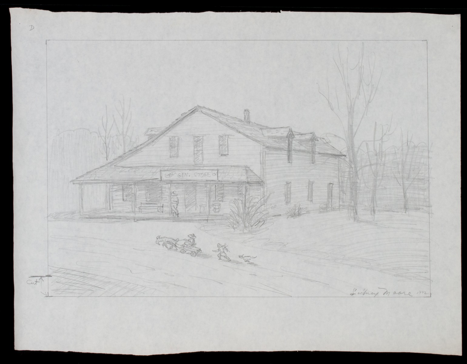 SIDNEY MOORE (1908-1991) SEVENTEEN GRAPHITE STUDIES
