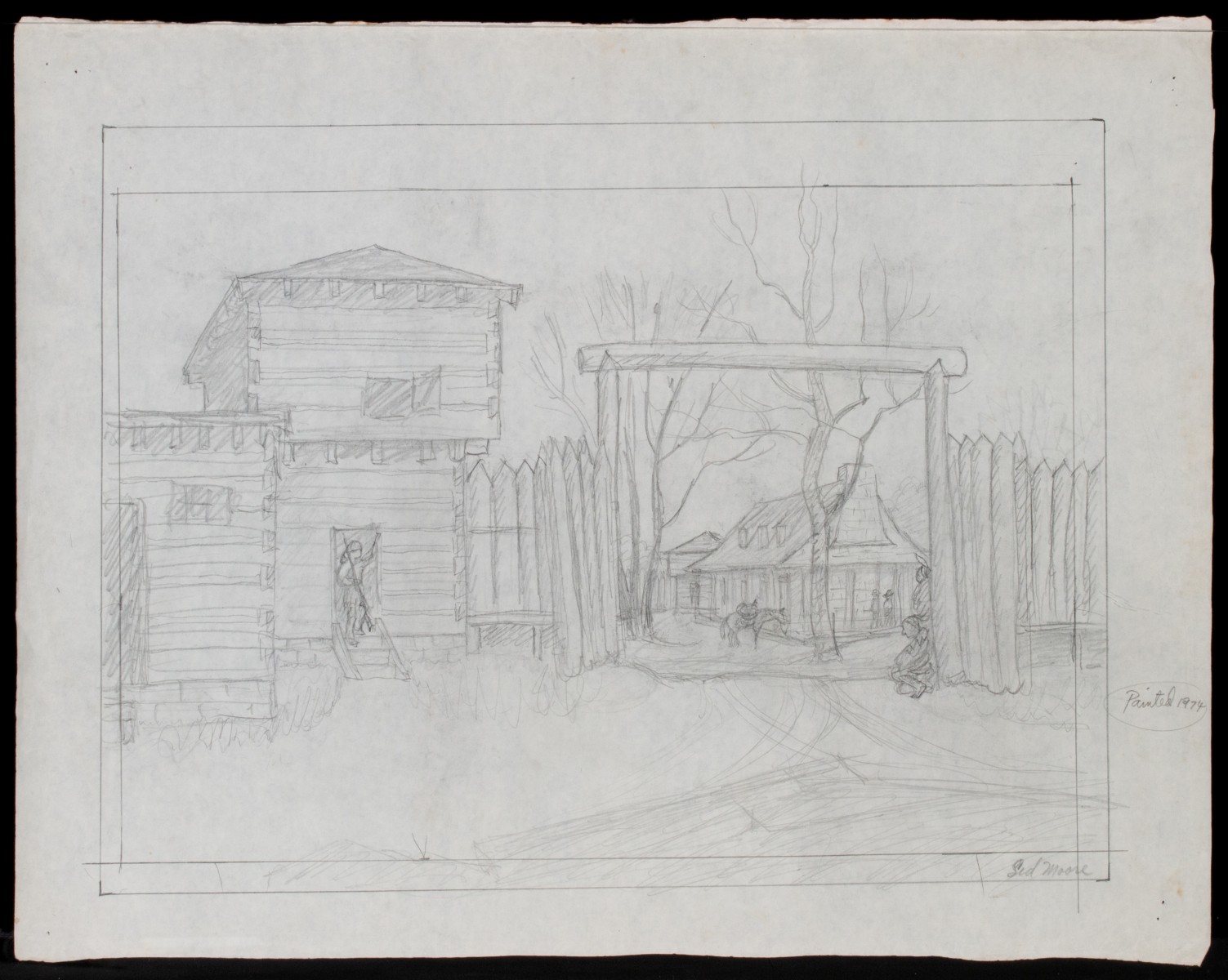 SIDNEY MOORE (1908-1991) SEVENTEEN GRAPHITE STUDIES