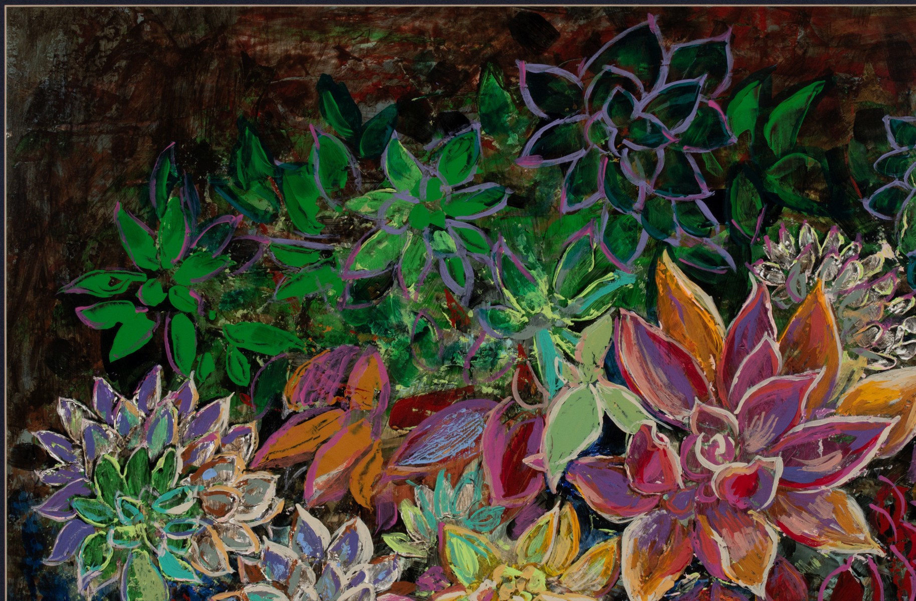 MALKHAZ DEKANOIDZE (BORN 1956) ACRYLIC