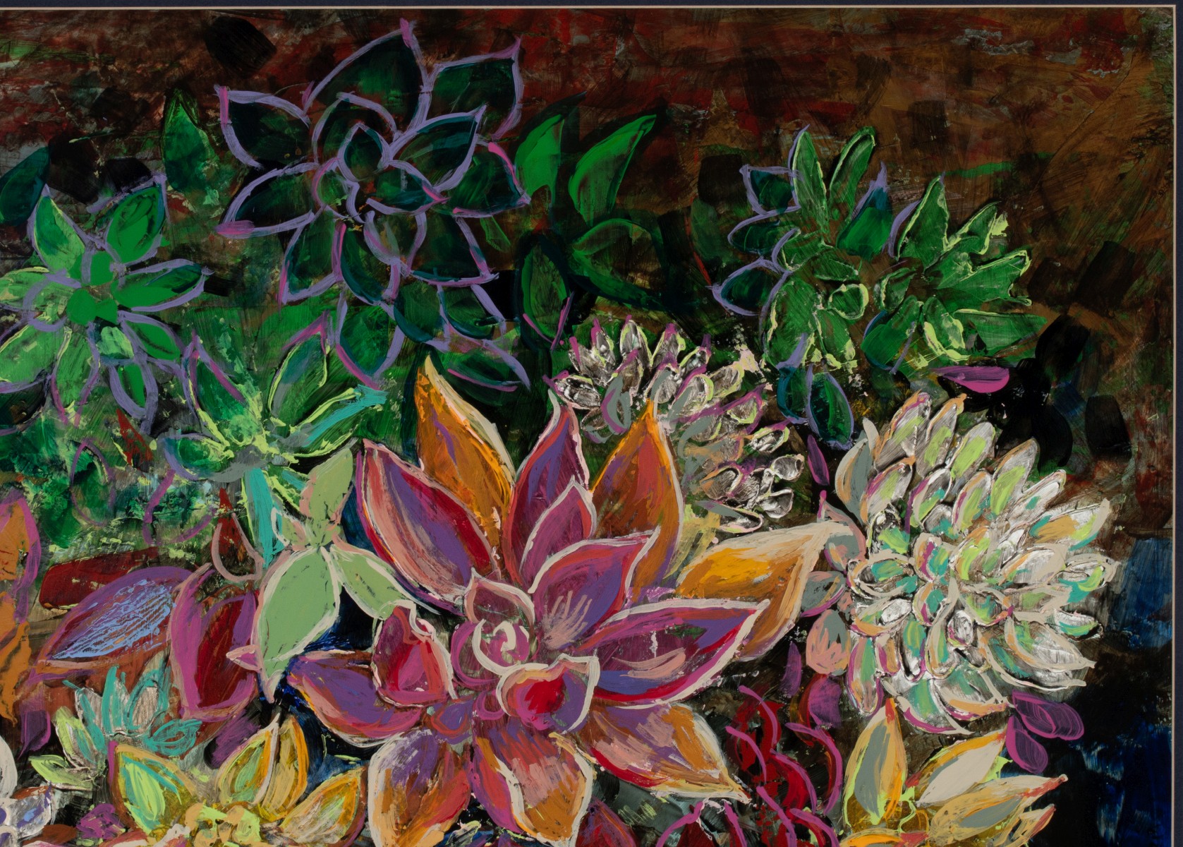 MALKHAZ DEKANOIDZE (BORN 1956) ACRYLIC