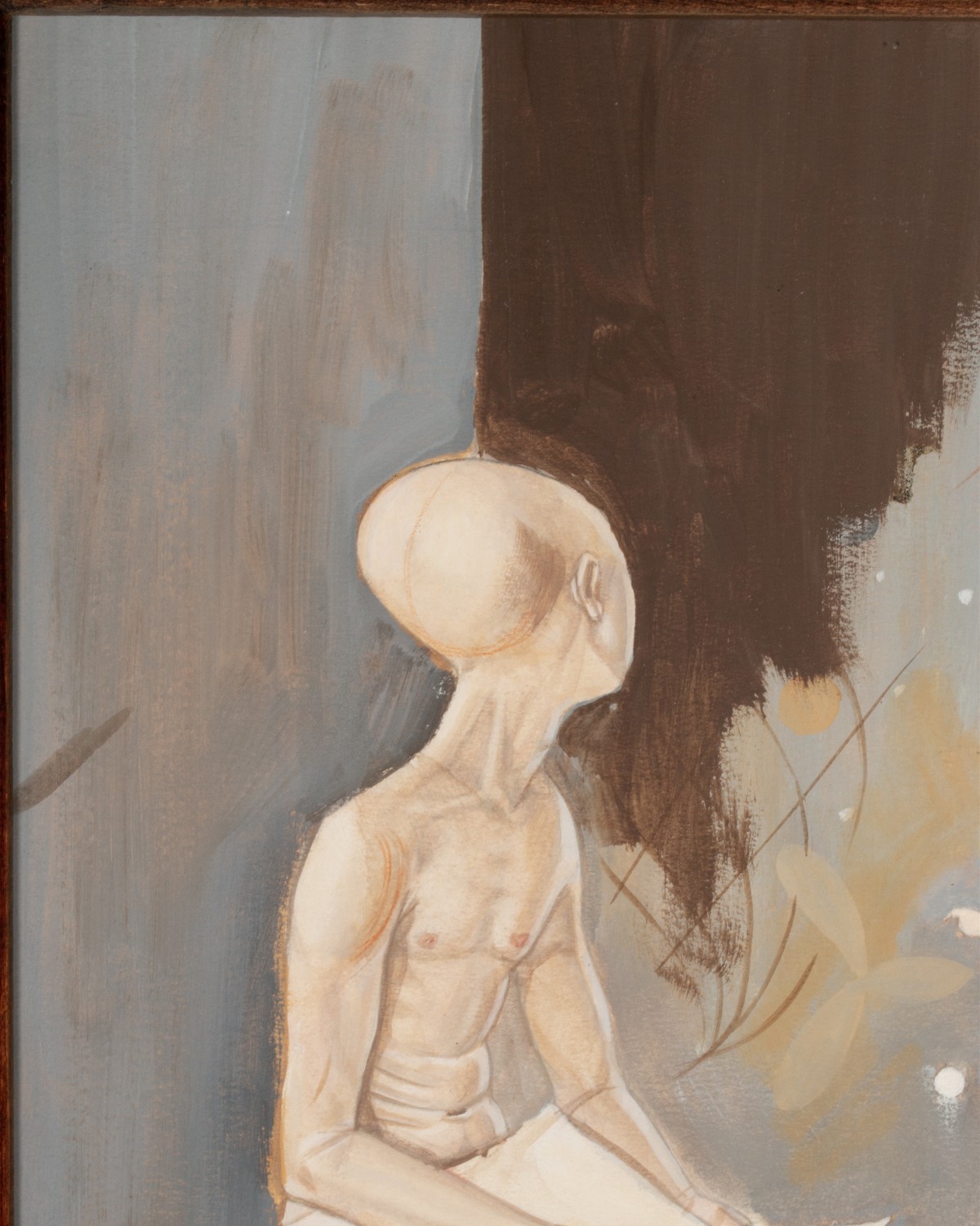 WERNER WILDNER (1925-2004) SURREALIST TEMPERA ON BOARD