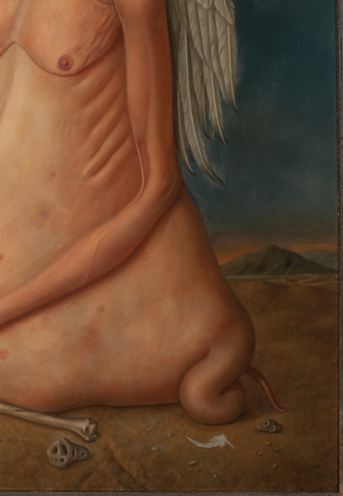 WERNER WILDNER (1925-2004) EXHIBITED SURREALIST OIL