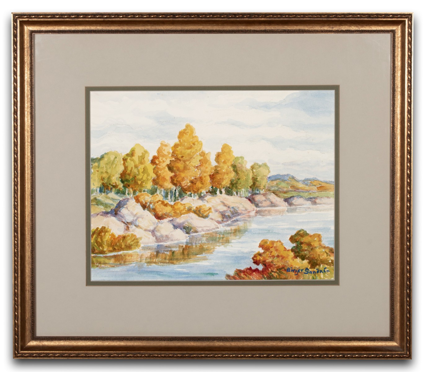 BIRGER SANDZÉN (1871-1954) 1950 KANSAS WATERCOLOR