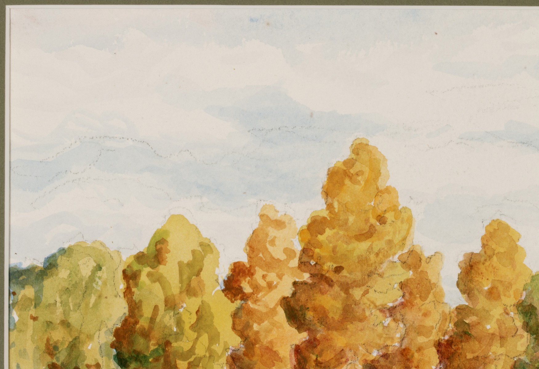 BIRGER SANDZÉN (1871-1954) 1950 KANSAS WATERCOLOR