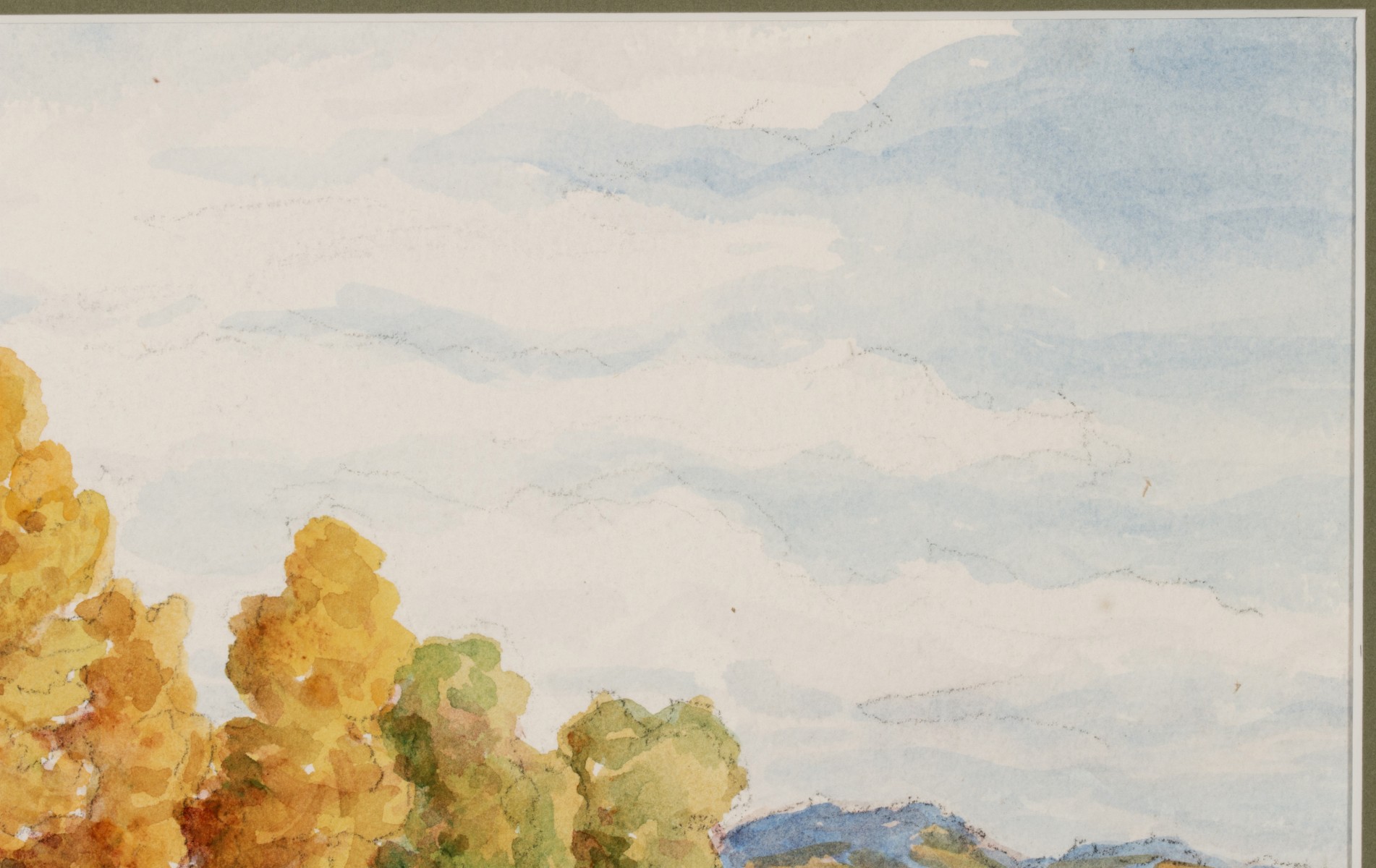 BIRGER SANDZÉN (1871-1954) 1950 KANSAS WATERCOLOR