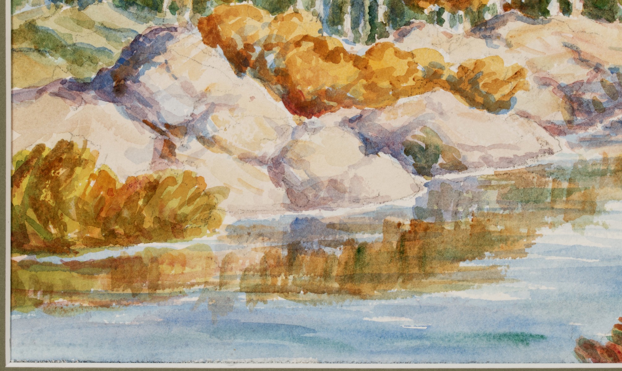 BIRGER SANDZÉN (1871-1954) 1950 KANSAS WATERCOLOR