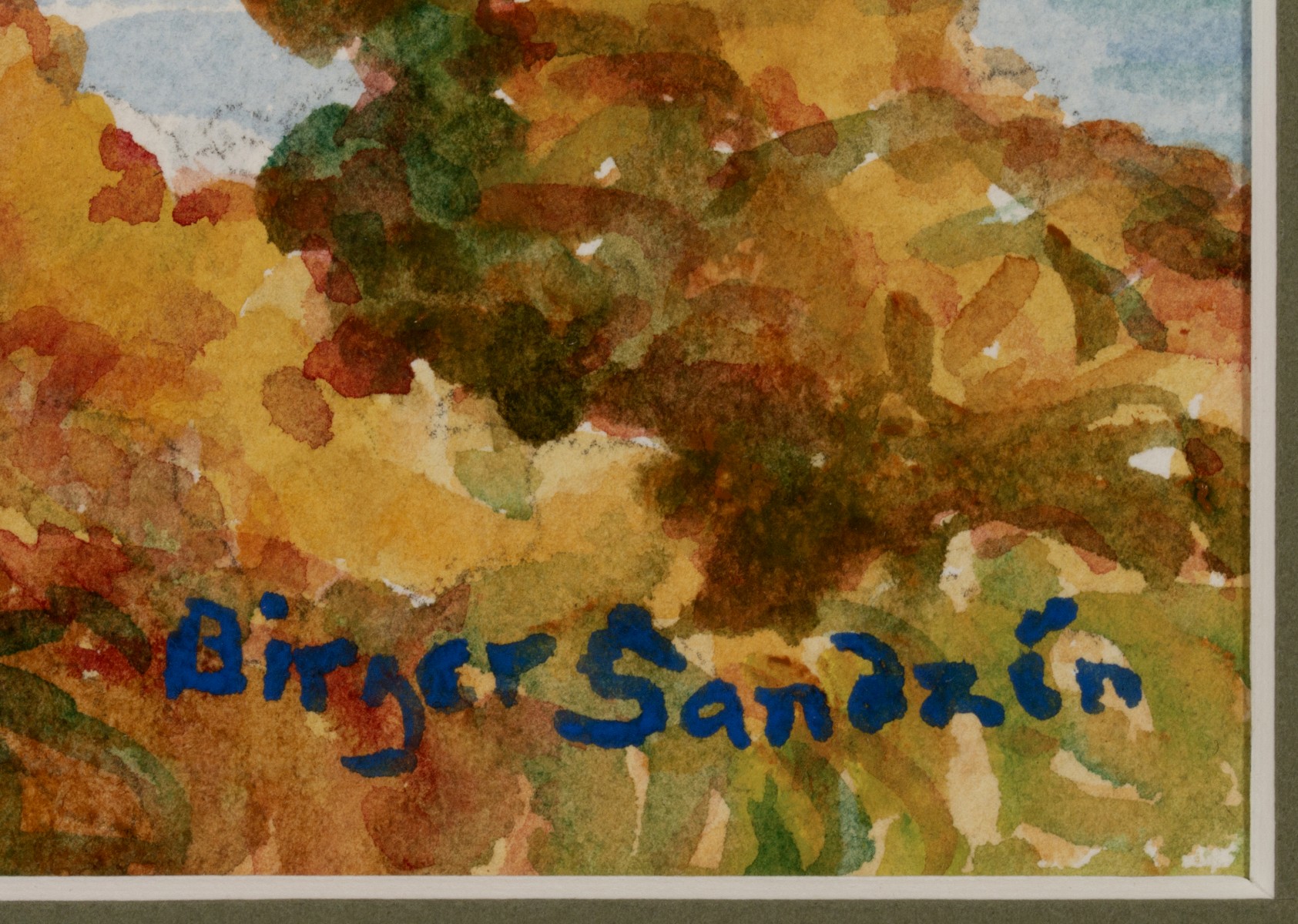 BIRGER SANDZÉN (1871-1954) 1950 KANSAS WATERCOLOR