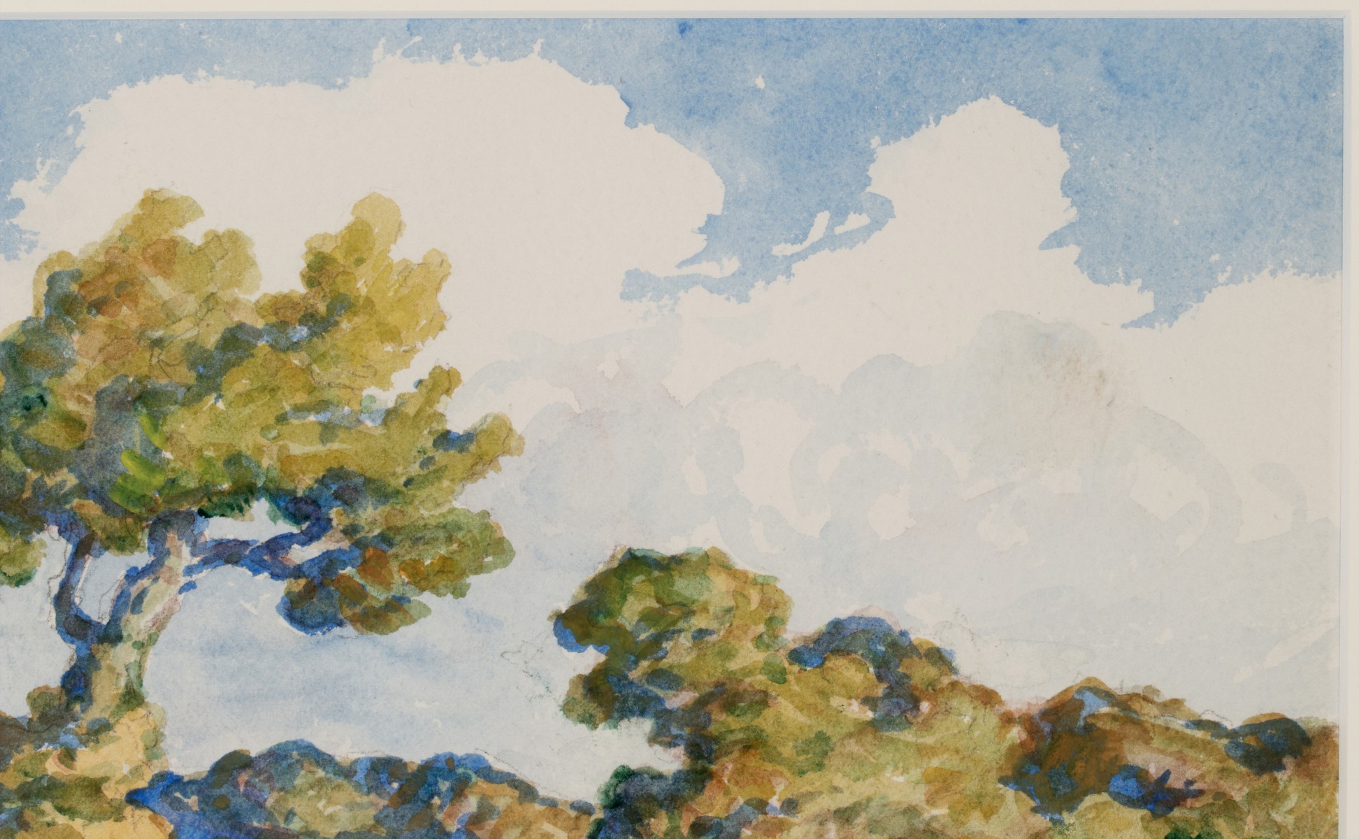 BIRGER SANDZÉN (1871-1954) 1948 WATERCOLOR ON PAPER