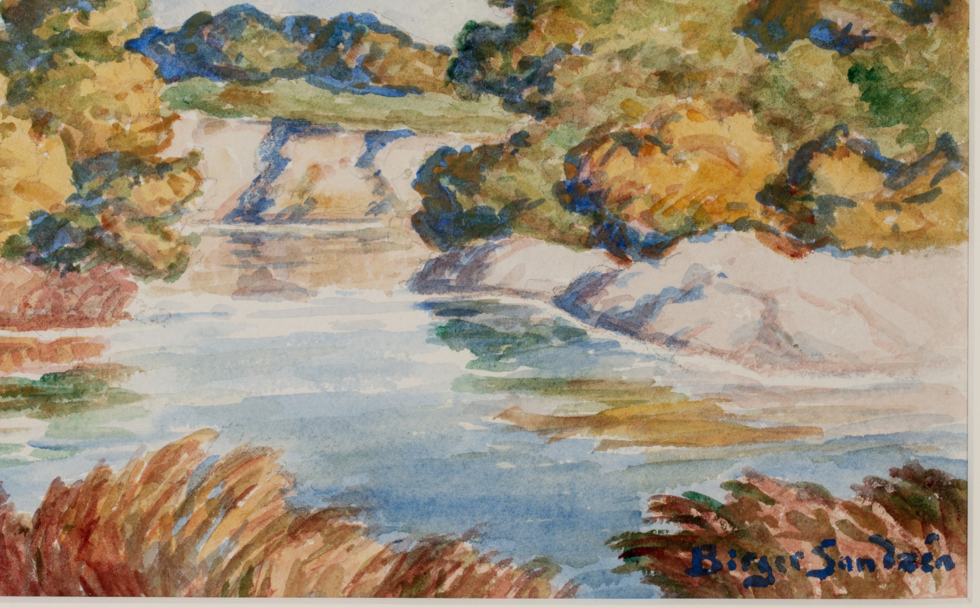 BIRGER SANDZÉN (1871-1954) 1948 WATERCOLOR ON PAPER