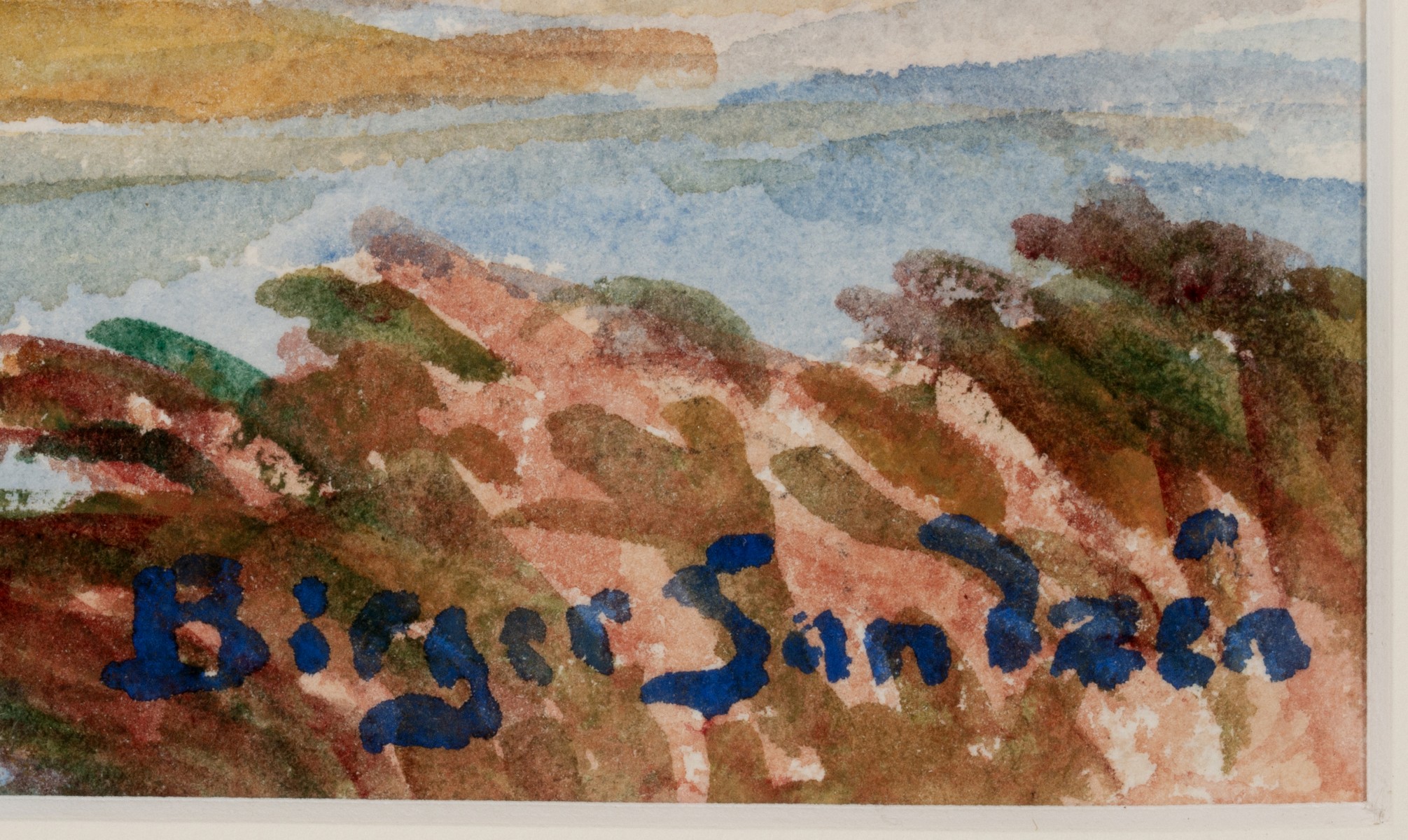BIRGER SANDZÉN (1871-1954) 1948 WATERCOLOR ON PAPER