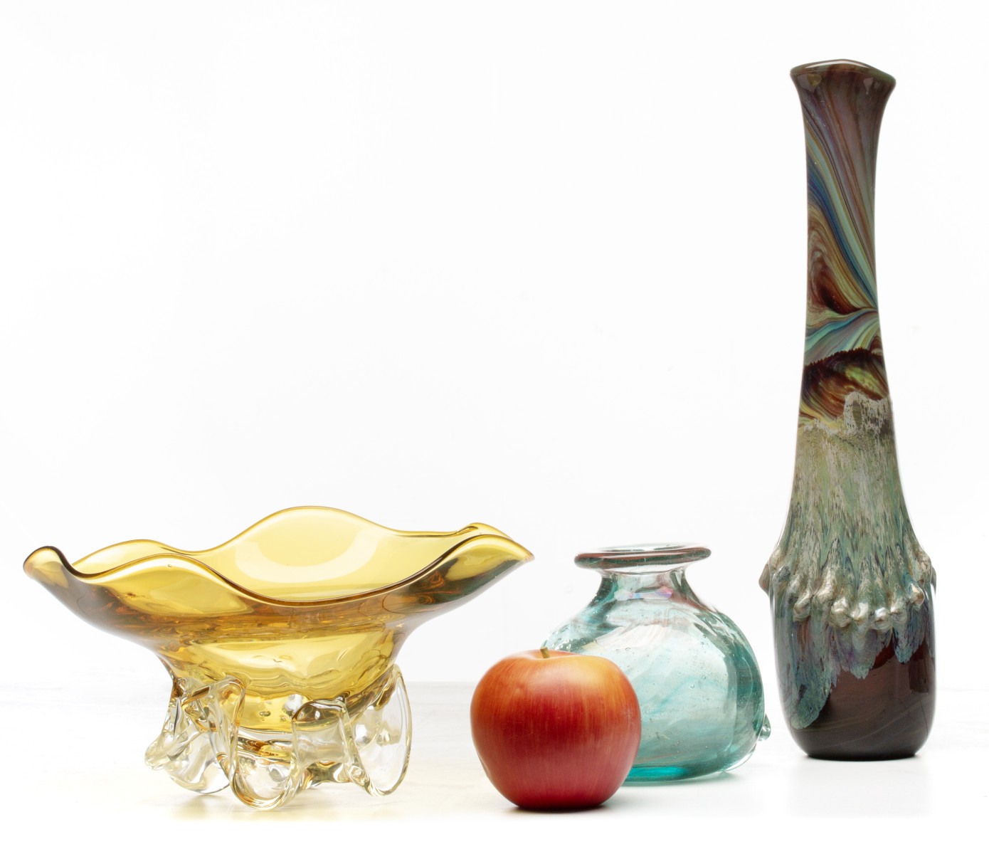 TOM McGLAUCHLIN AND FREDERICK WARREN STUDIO GLASS