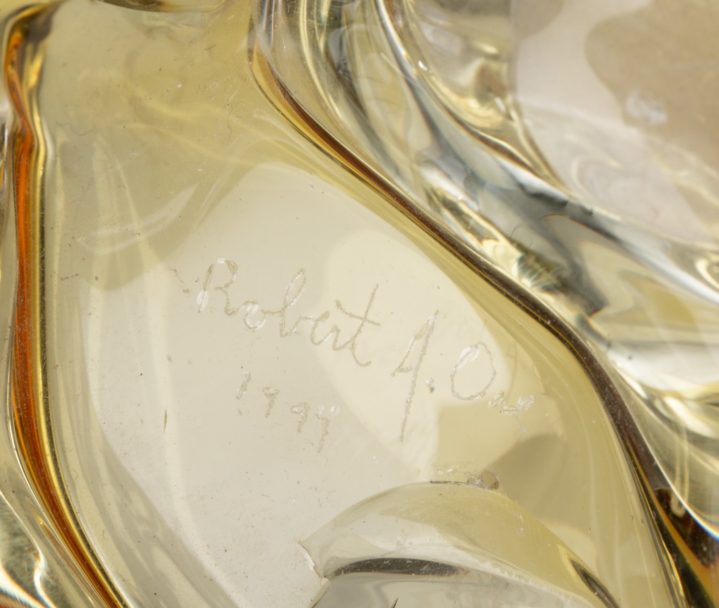 TOM McGLAUCHLIN AND FREDERICK WARREN STUDIO GLASS