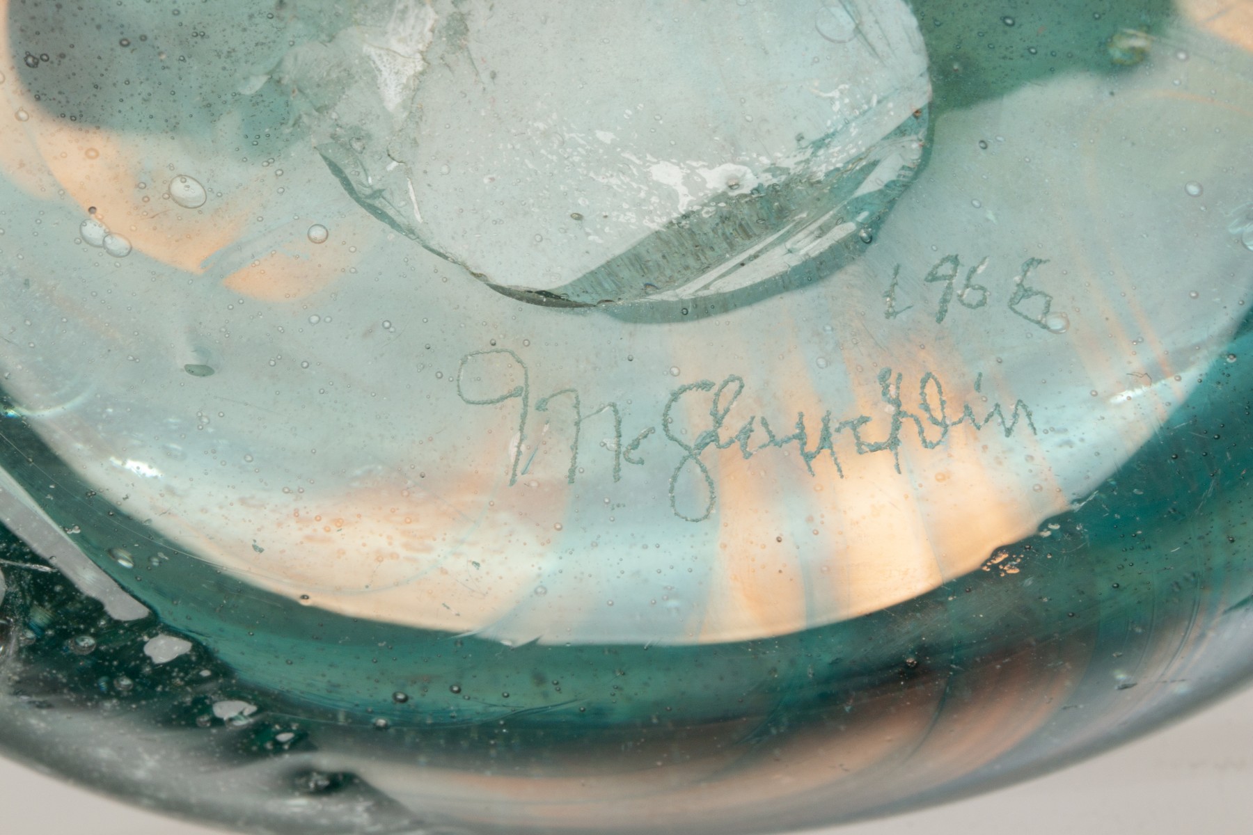 TOM McGLAUCHLIN AND FREDERICK WARREN STUDIO GLASS