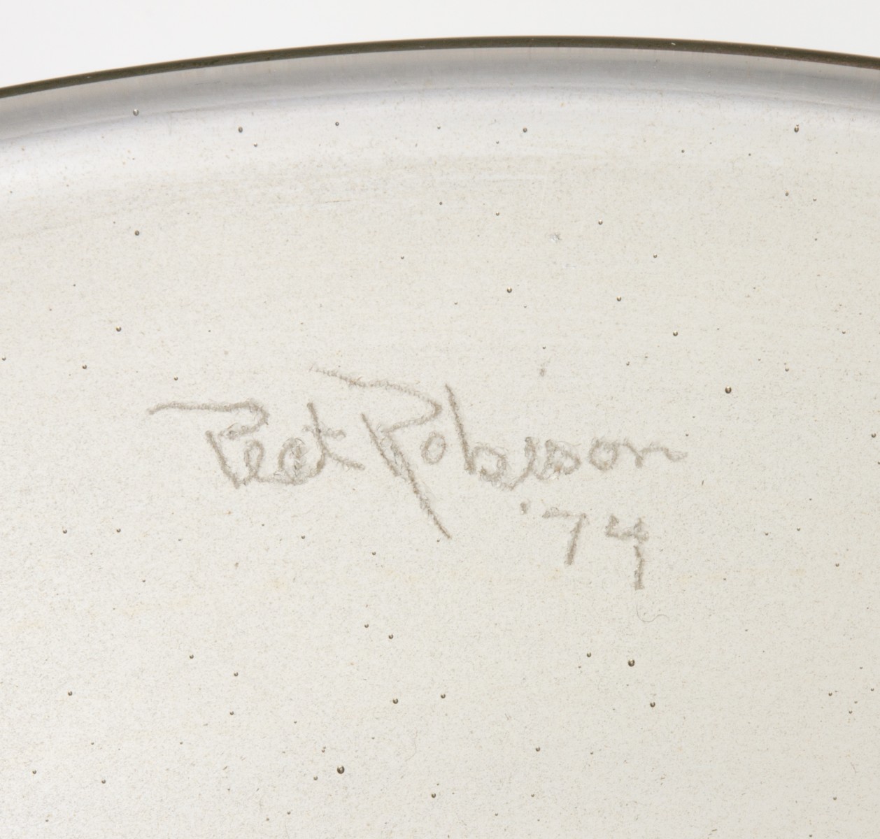 FIVE STUDIO GLASS OBJECTS BY PEET ROBINSON