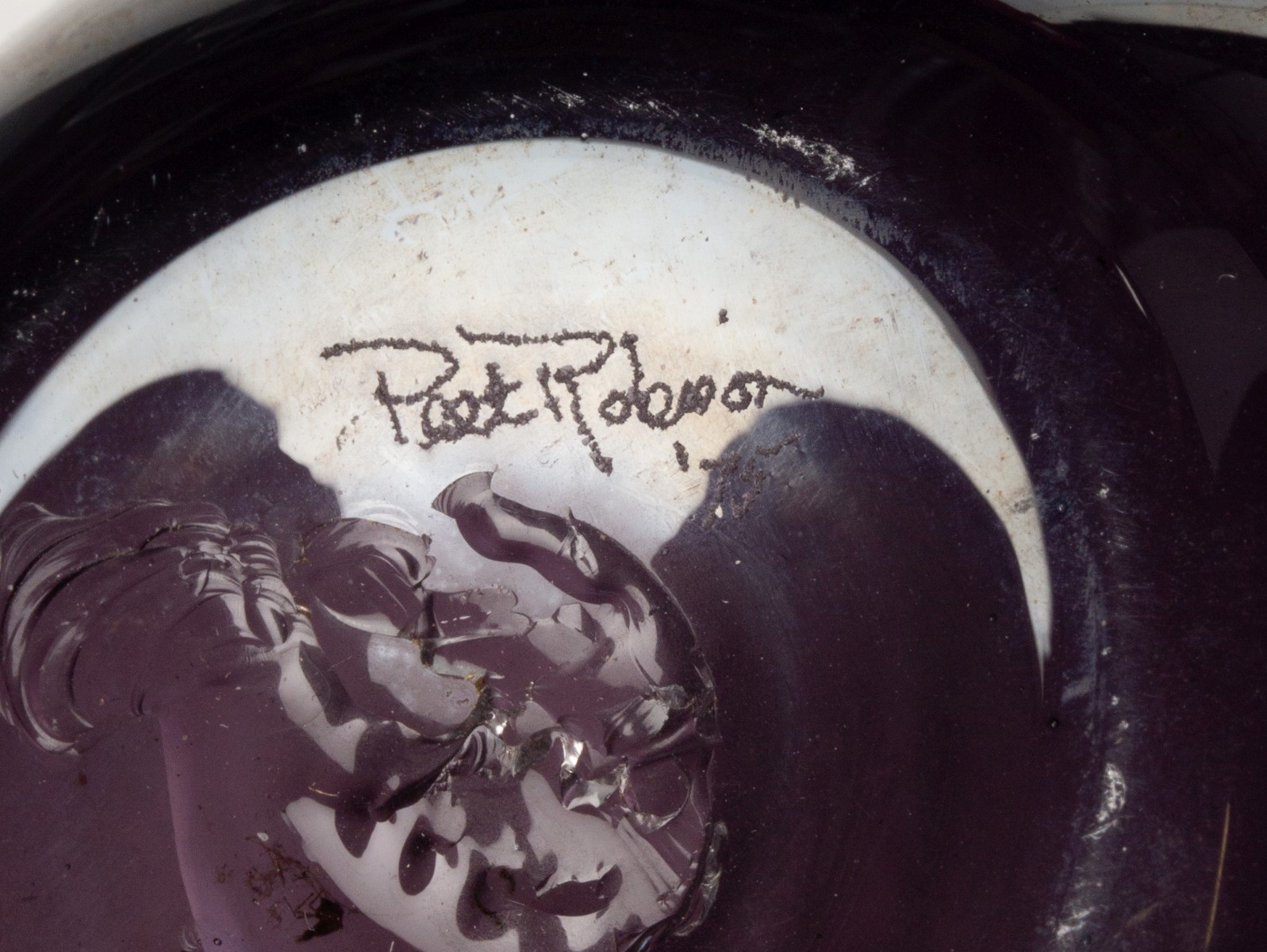 FIVE STUDIO GLASS OBJECTS BY PEET ROBINSON