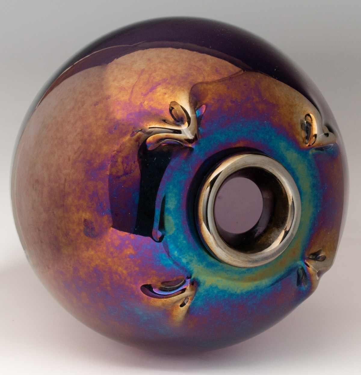 FIVE STUDIO GLASS OBJECTS BY PEET ROBINSON