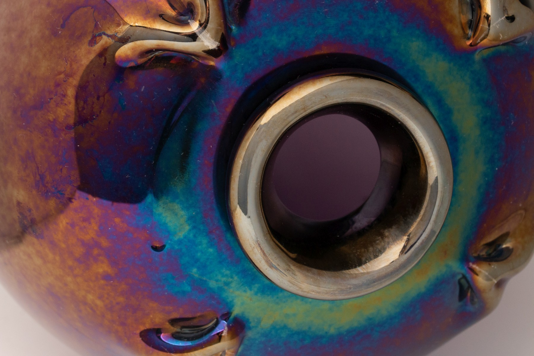 FIVE STUDIO GLASS OBJECTS BY PEET ROBINSON