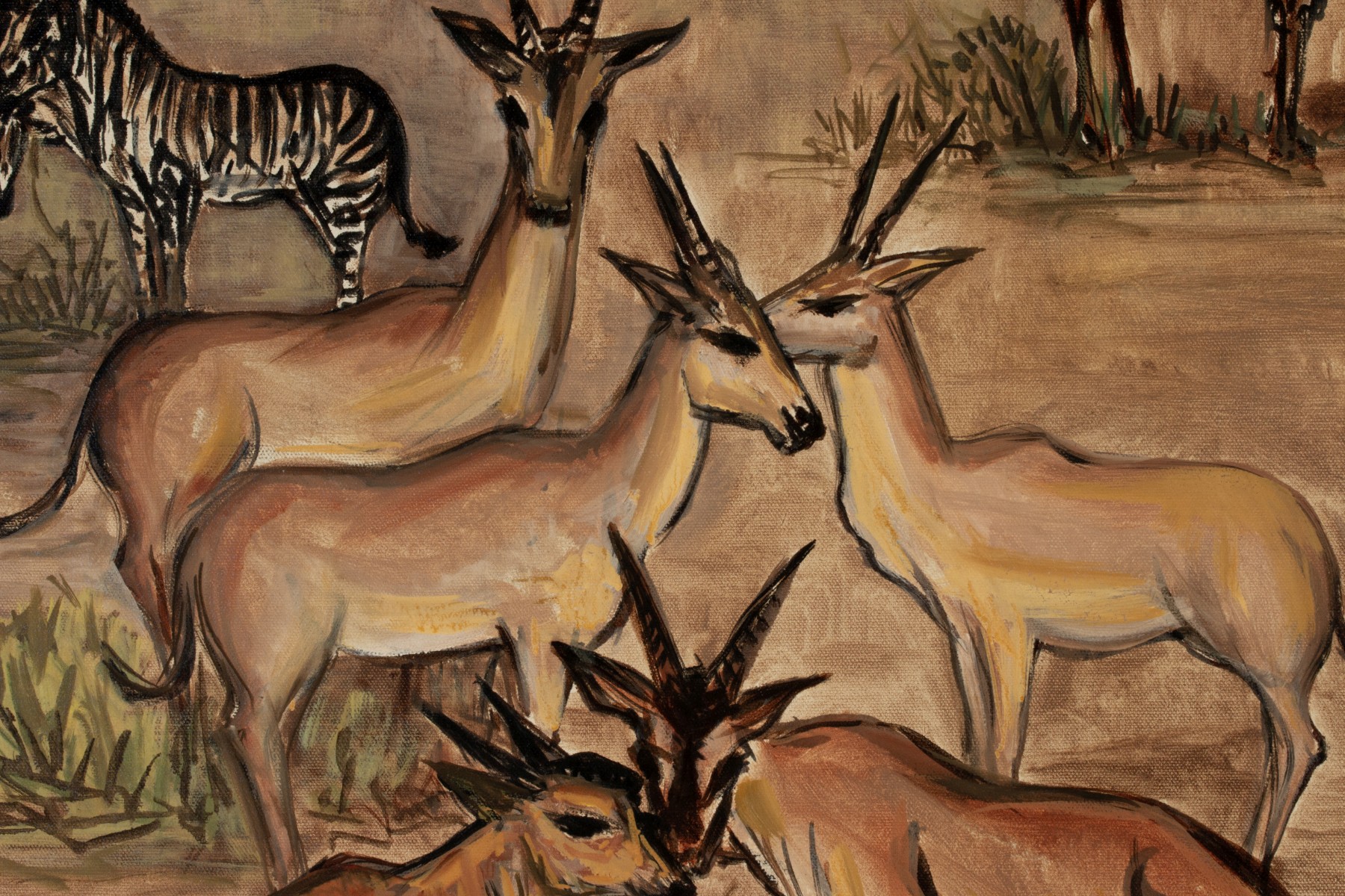 GERTRUDE FREYMAN (1901-1994) OIL ON CANVAS