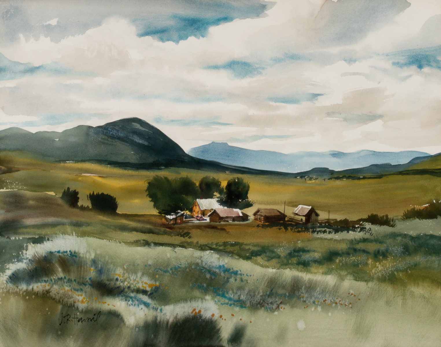 JAMES HAMIL (1937-2022) PUBLISHED WATERCOLOR COLORADO