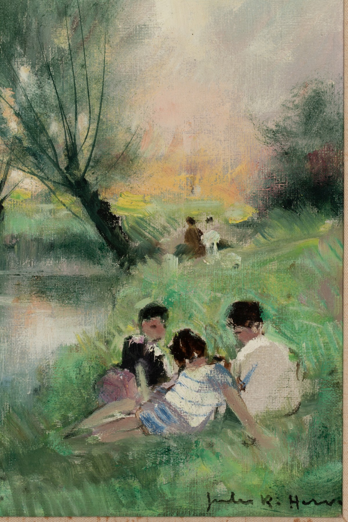JULES R. HERVE (FRENCH 1887-1981) OIL ON CANVAS