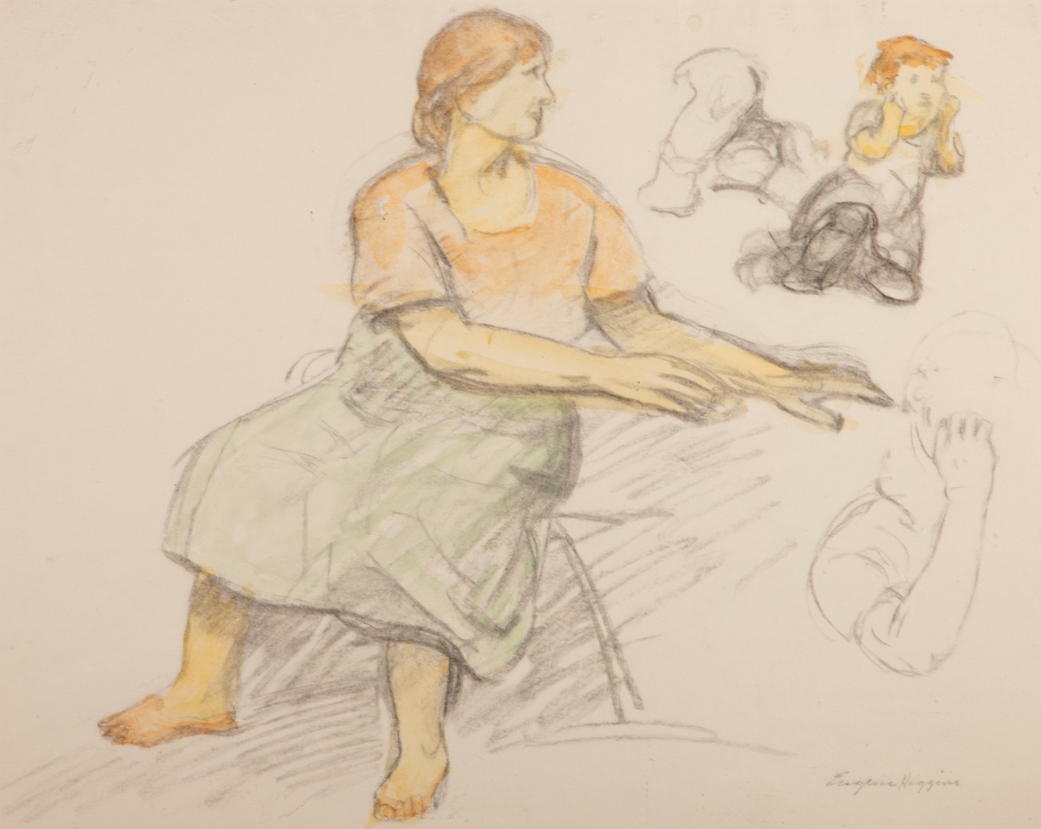 EUGENE HIGGINS (1874-1975) ORIGINAL WORKS AND ETCHING