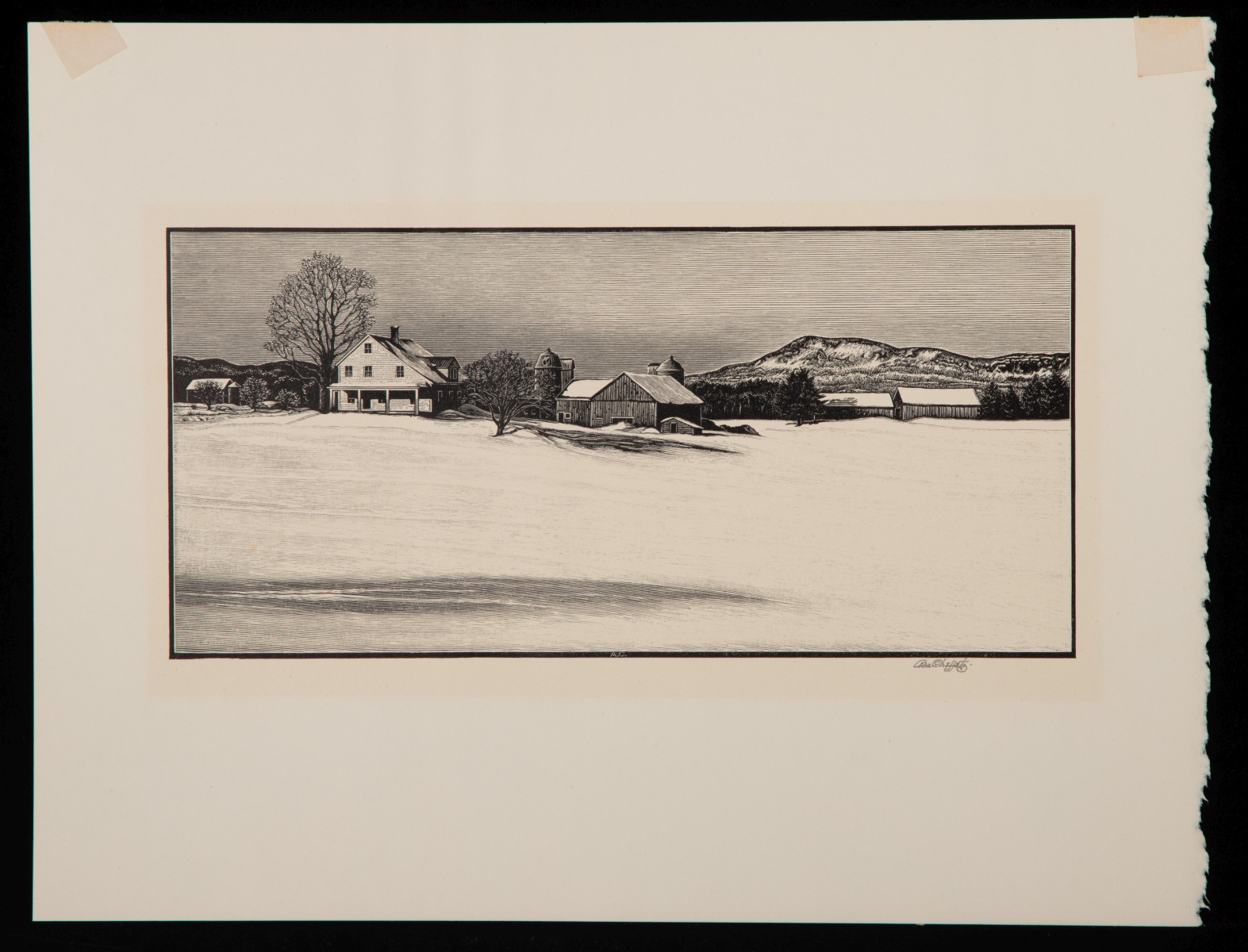 ASA CHEFFETZ (1897-1965) PENCIL SIGNED WOOD ENGRAVINGS