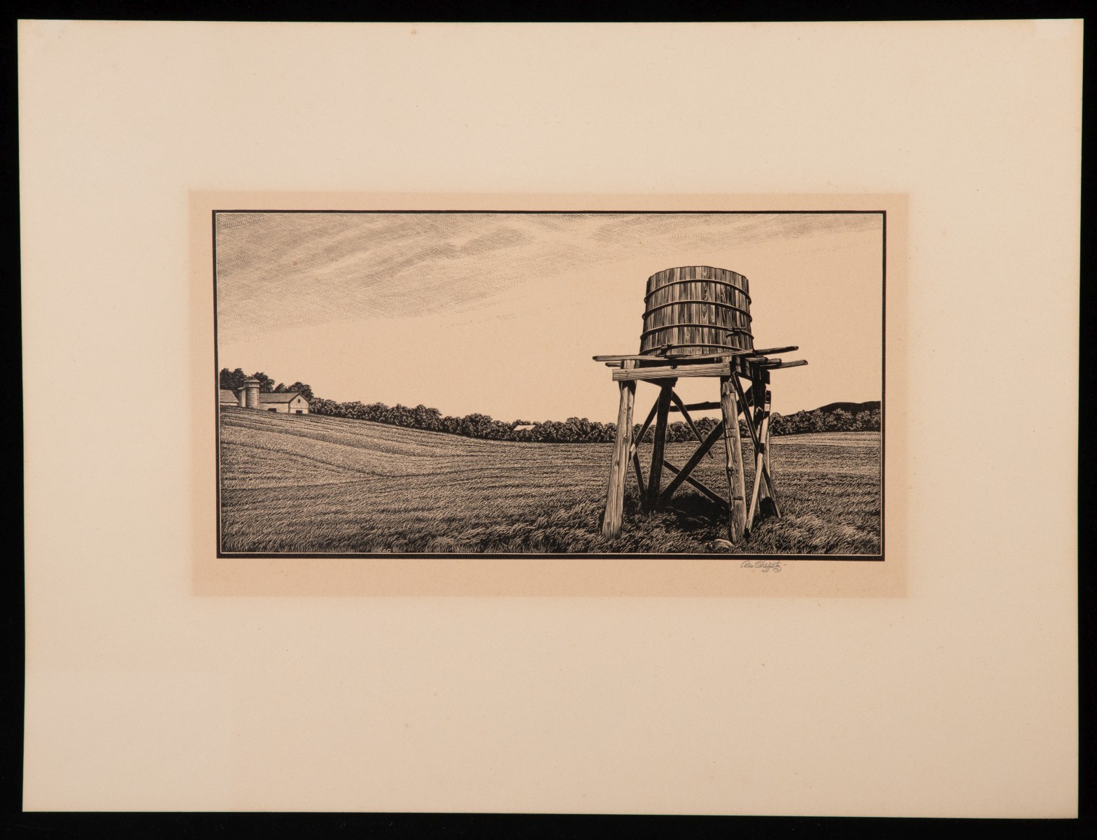 ASA CHEFFETZ (1897-1965) PENCIL SIGNED WOOD ENGRAVINGS