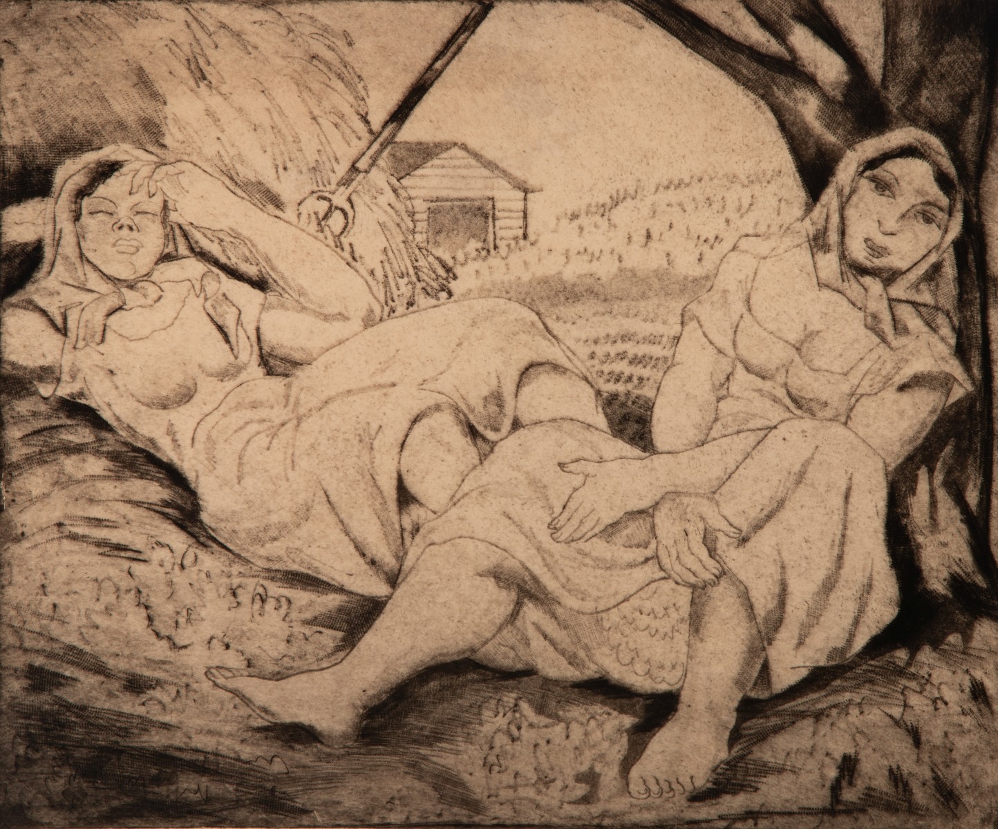 EMIL GANSO (1895-1941) ORIGINAL WORKS ON PAPER