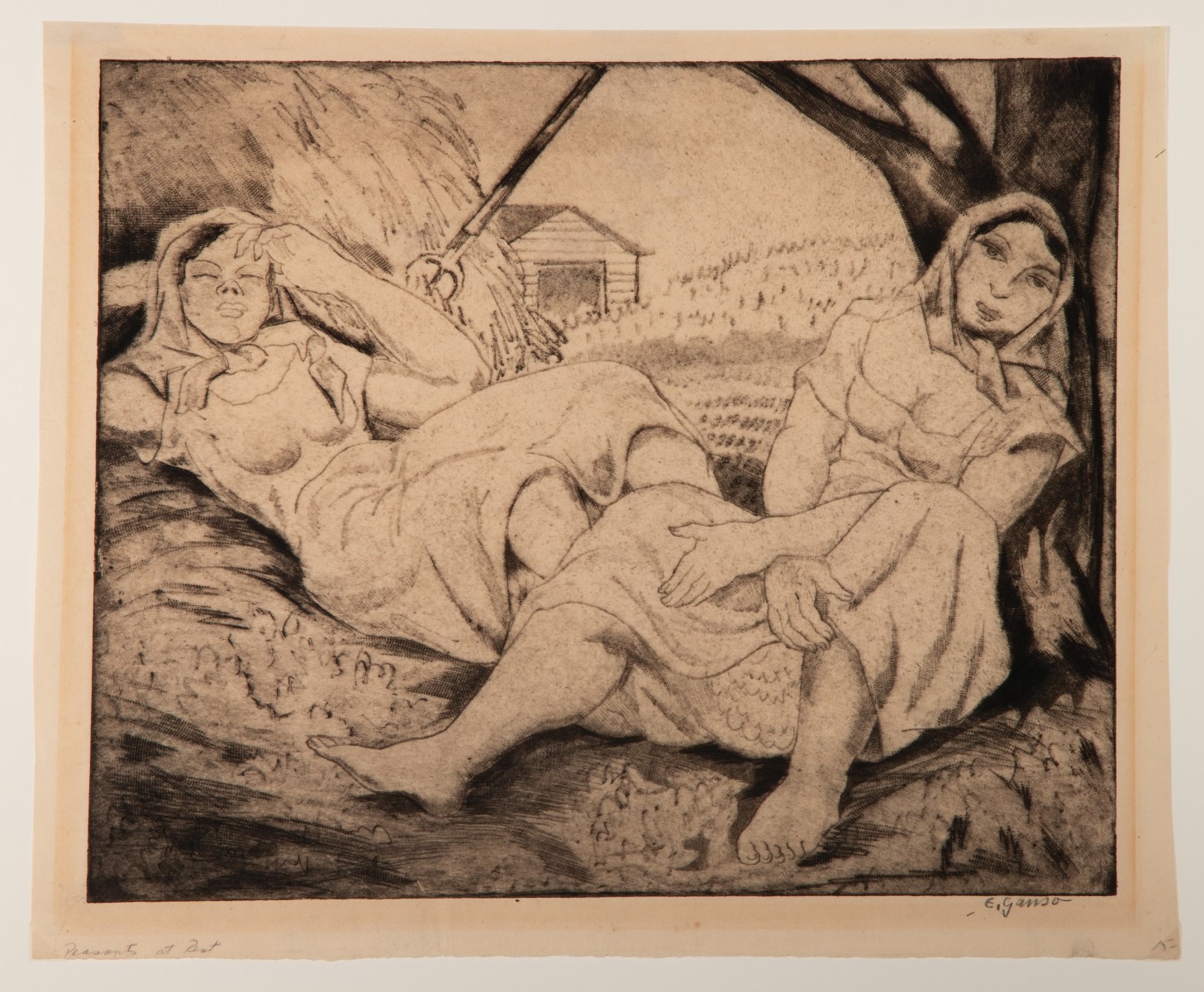 EMIL GANSO (1895-1941) ORIGINAL WORKS ON PAPER