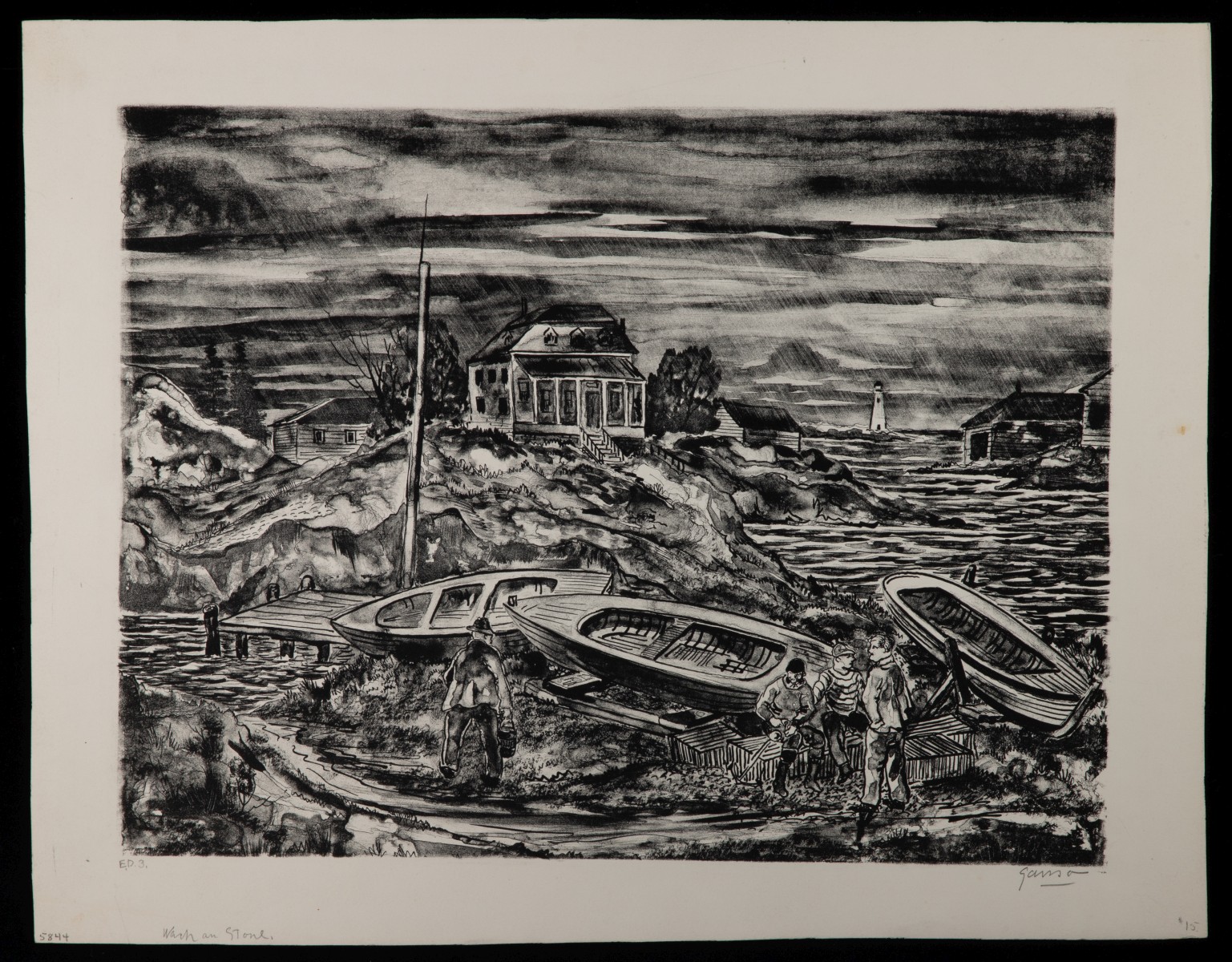 EMIL GANSO (1895-1941) ORIGINAL WORKS ON PAPER