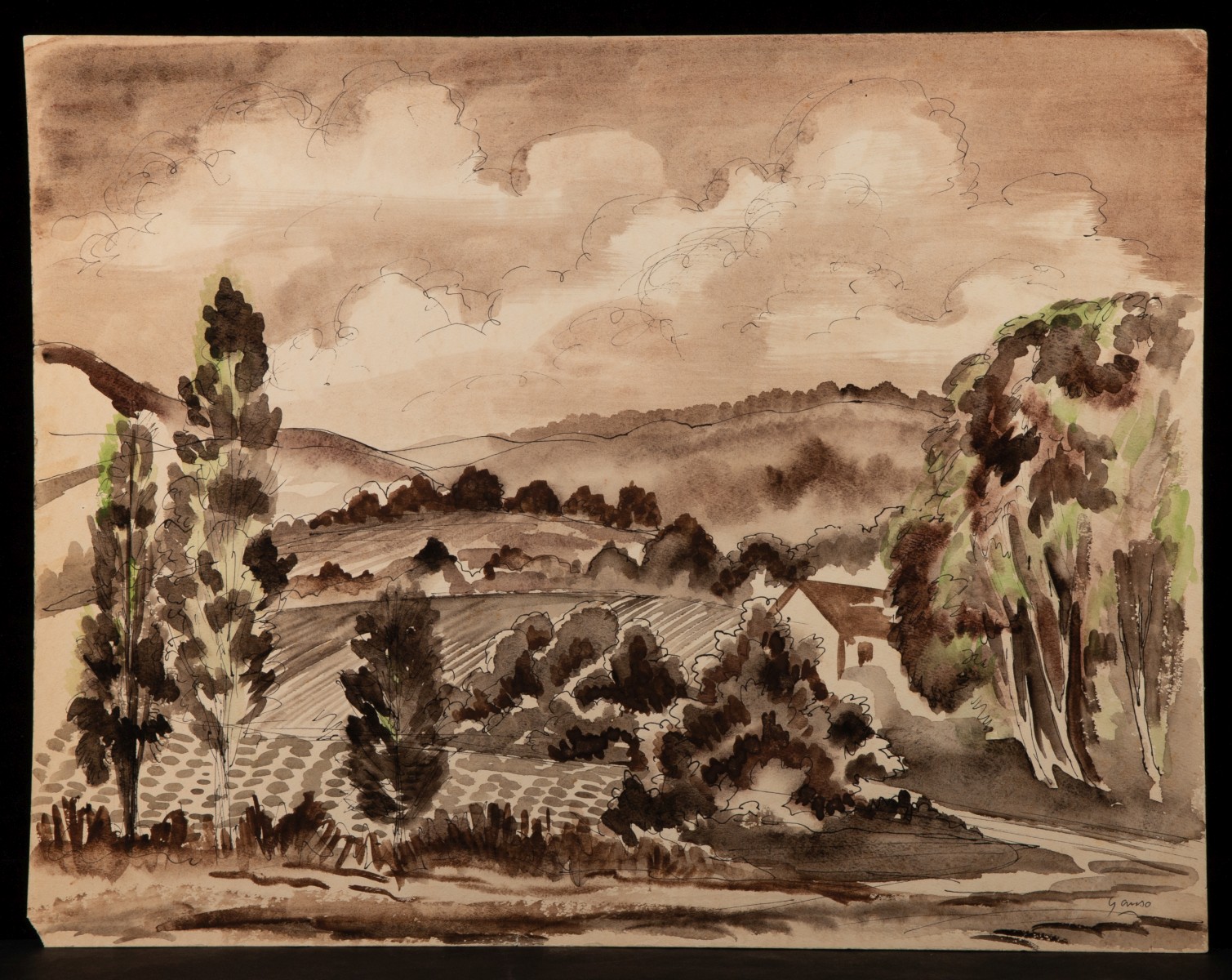 EMIL GANSO (1895-1941) ORIGINAL WORKS ON PAPER