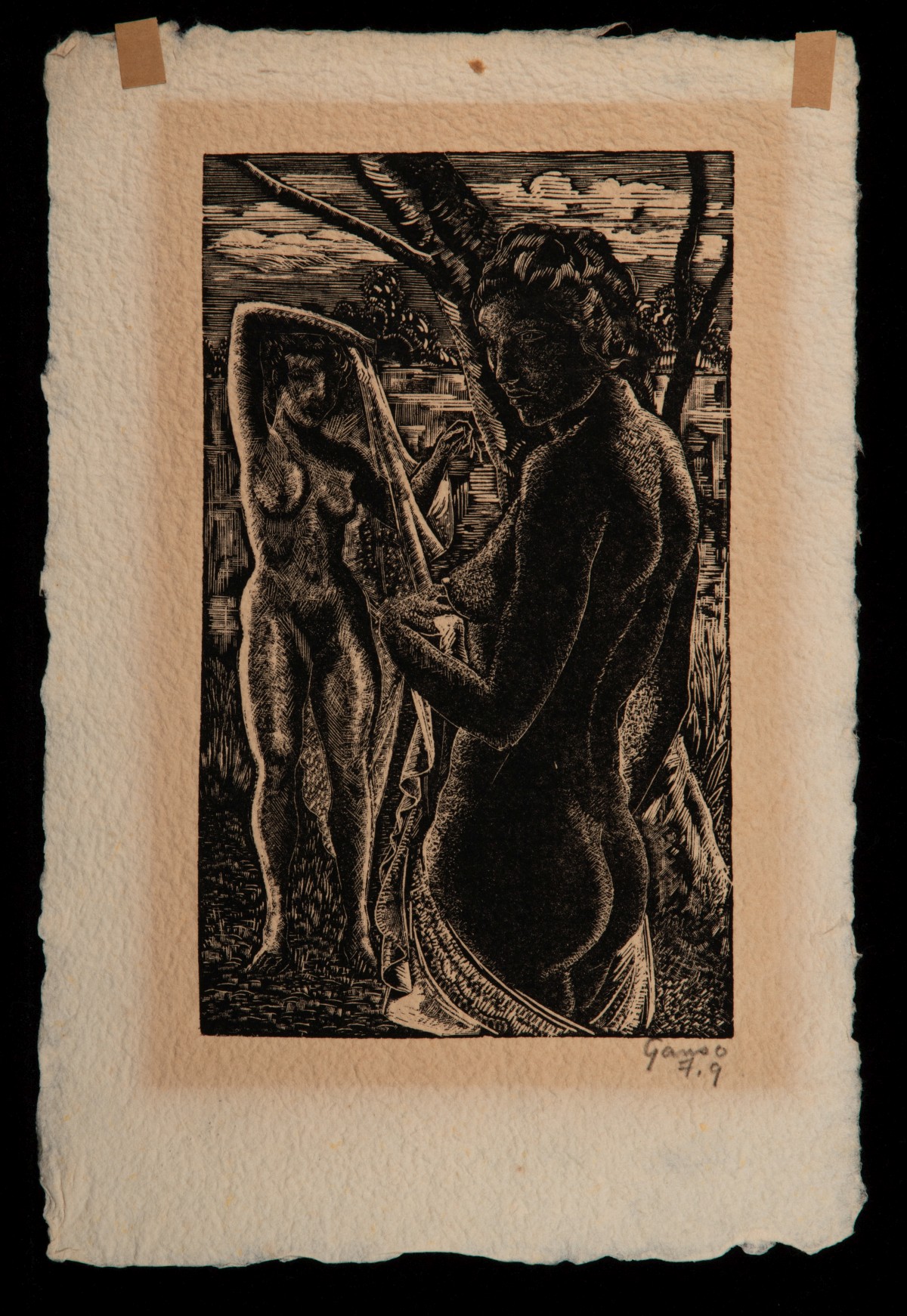 EMIL GANSO (1895-1941) ORIGINAL WORKS ON PAPER