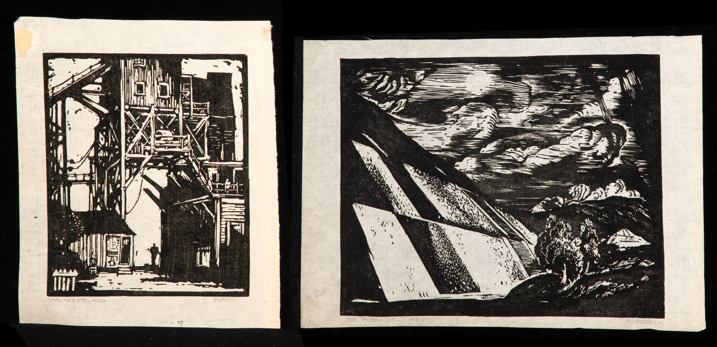 CHARLES WILIMOVSKY (1885-1974) THIRTEEN BLOCK PRINTS