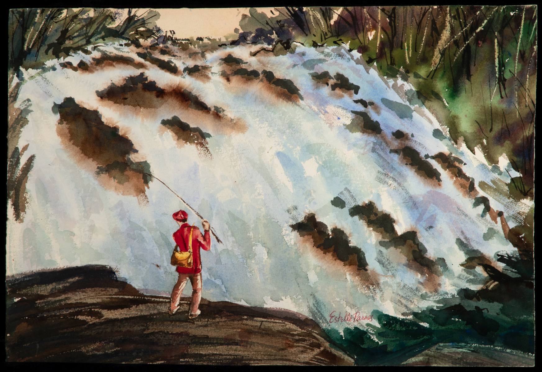 ESTELLE PARNES WATERCOLORS. GEO LASZLO LITHOGRAPHS
