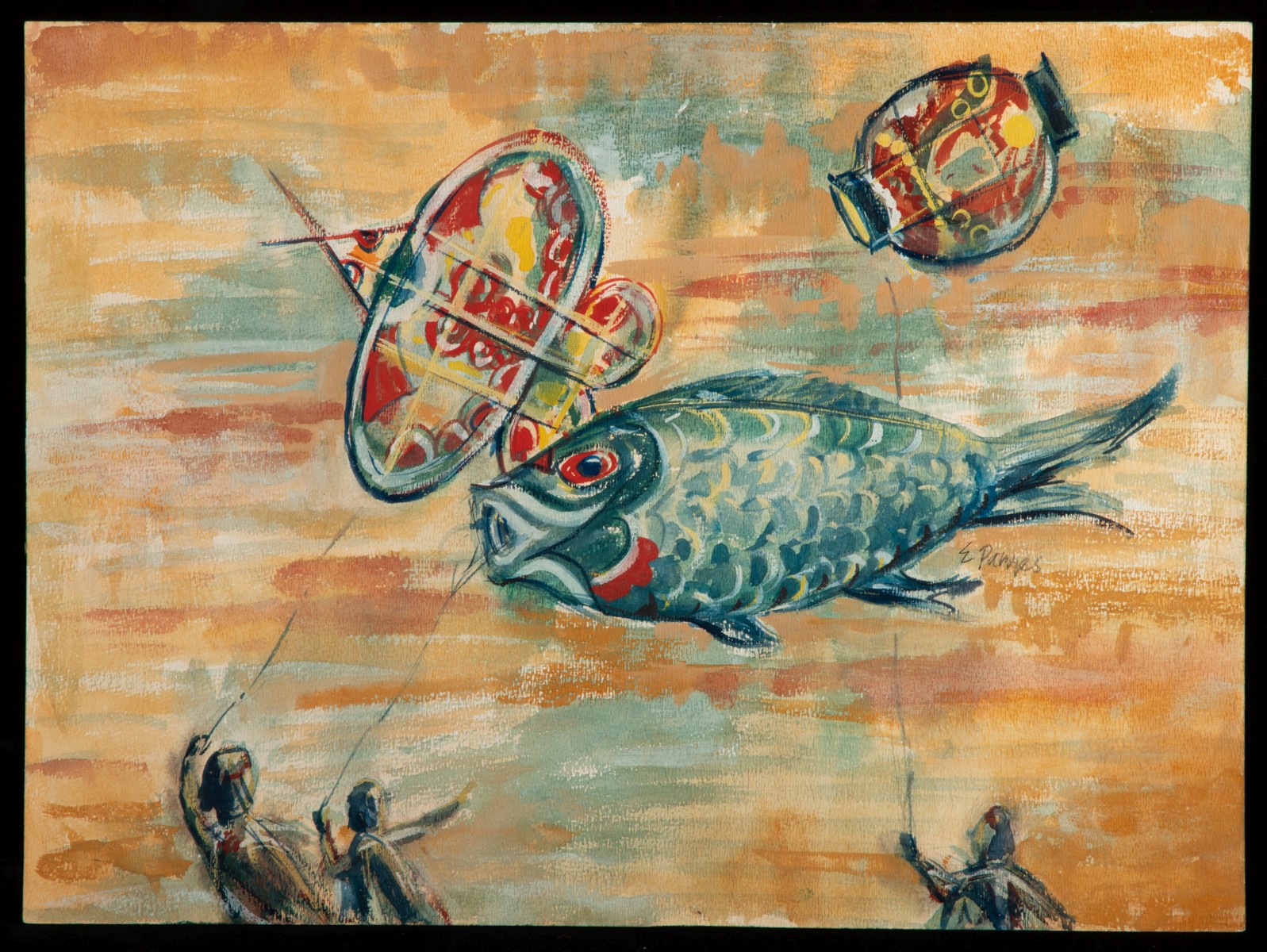 ESTELLE PARNES WATERCOLORS. GEO LASZLO LITHOGRAPHS