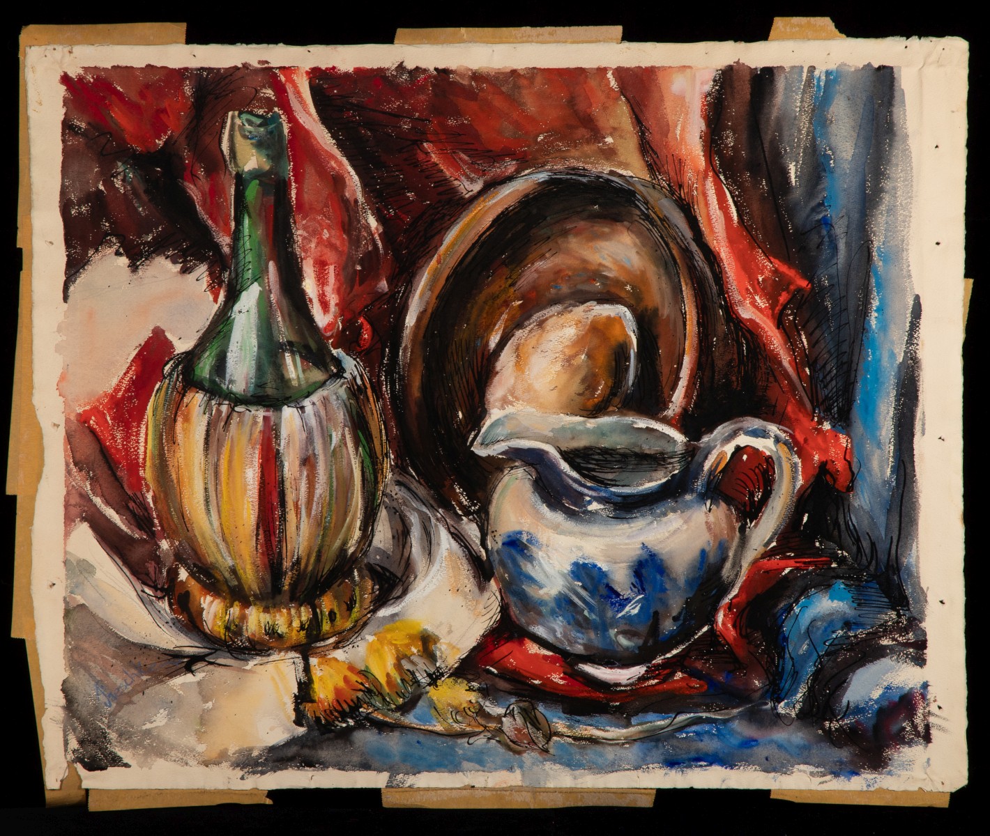 ESTELLE PARNES WATERCOLORS. GEO LASZLO LITHOGRAPHS