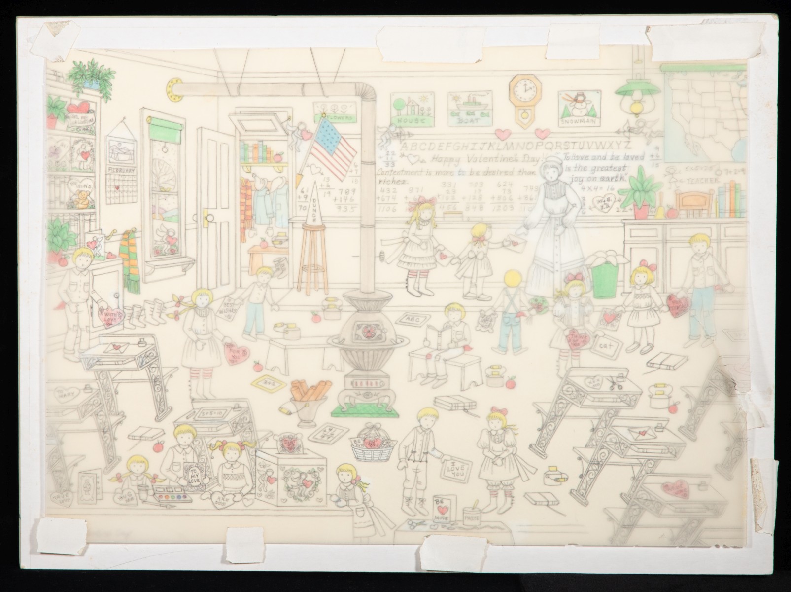 JO SICKBERT (1931-2009) FOUR ORIGINAL ILLUSTRATIONS