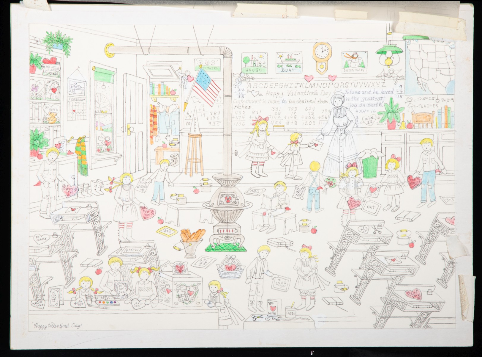 JO SICKBERT (1931-2009) FOUR ORIGINAL ILLUSTRATIONS