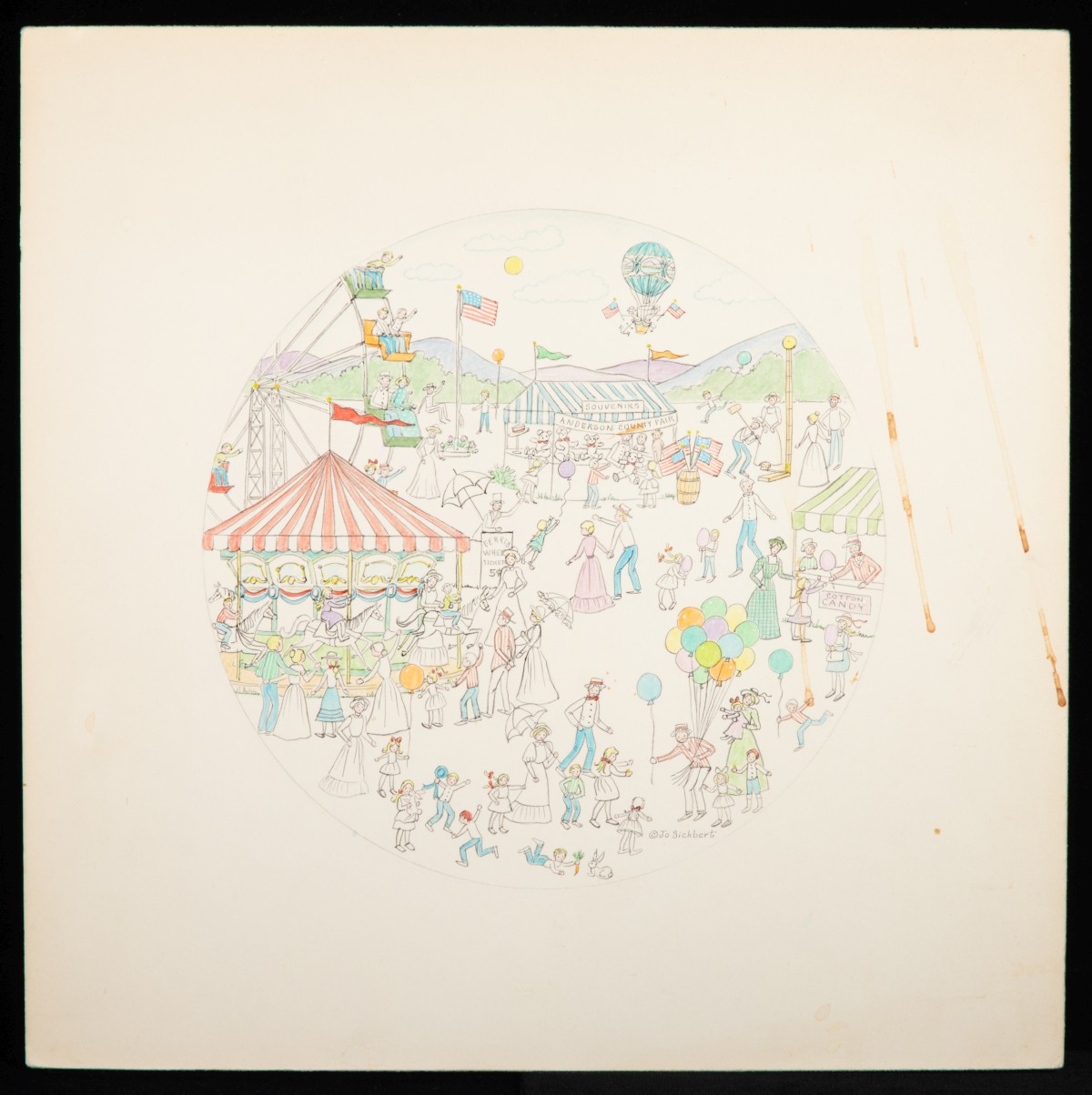  JO SICKBERT (1931-2009) FOUR ORIGINAL ILLUSTRATIONS
