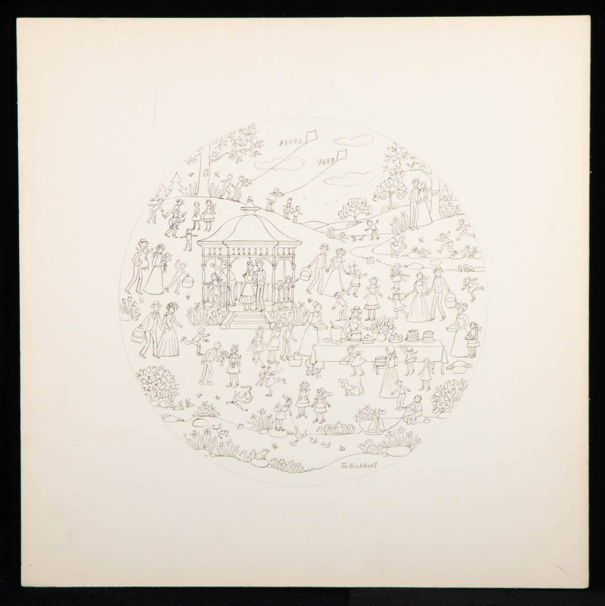  JO SICKBERT (1931-2009) FOUR ORIGINAL ILLUSTRATIONS
