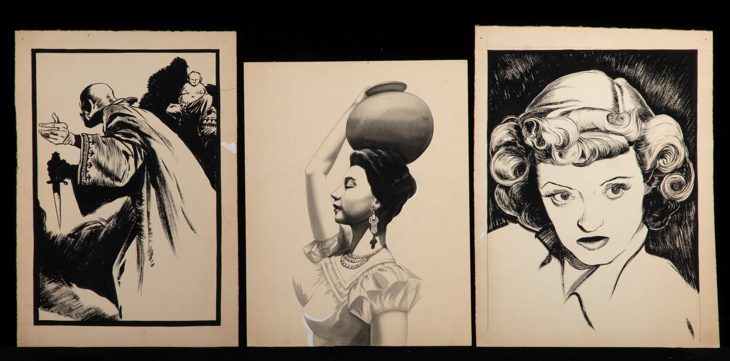 J.L.M. & THELMA MOULTHROP ORIGINAL WORKS ON PAPER