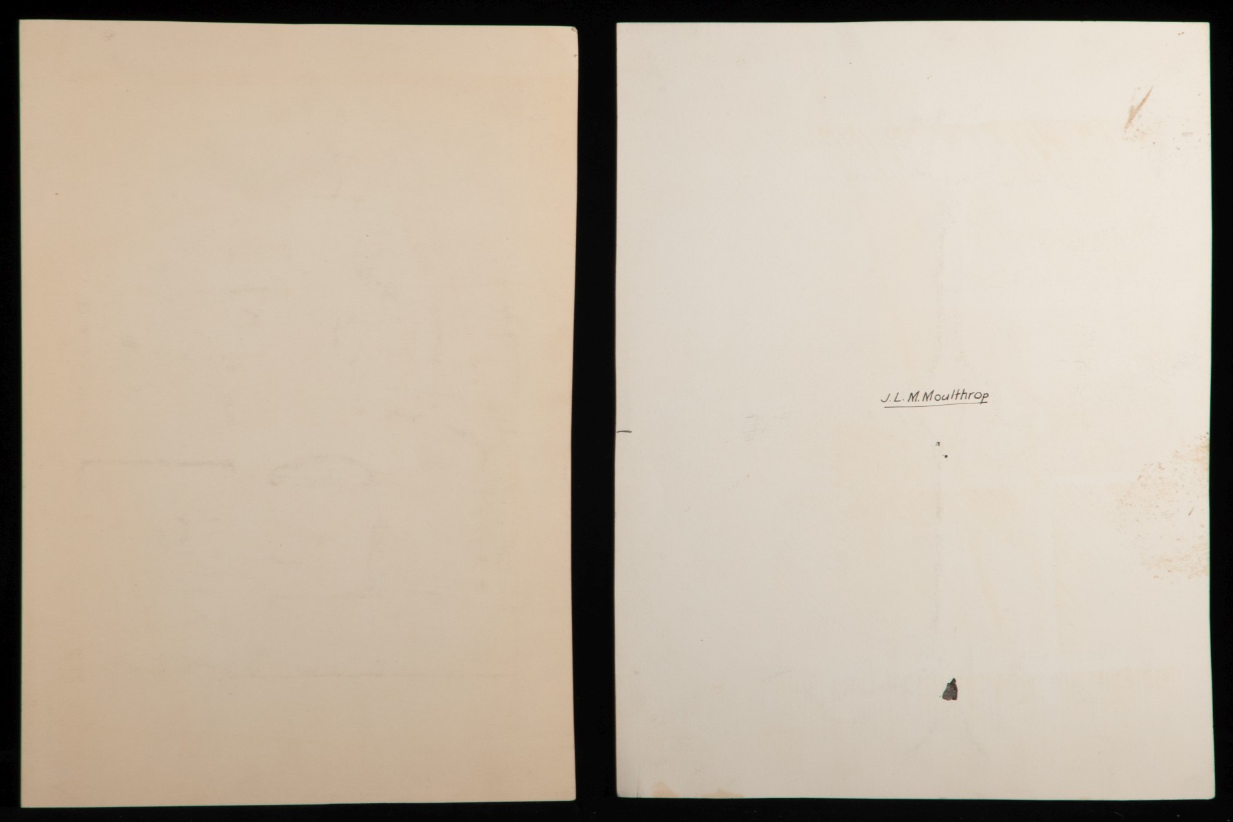 J.L.M. & THELMA MOULTHROP ORIGINAL WORKS ON PAPER