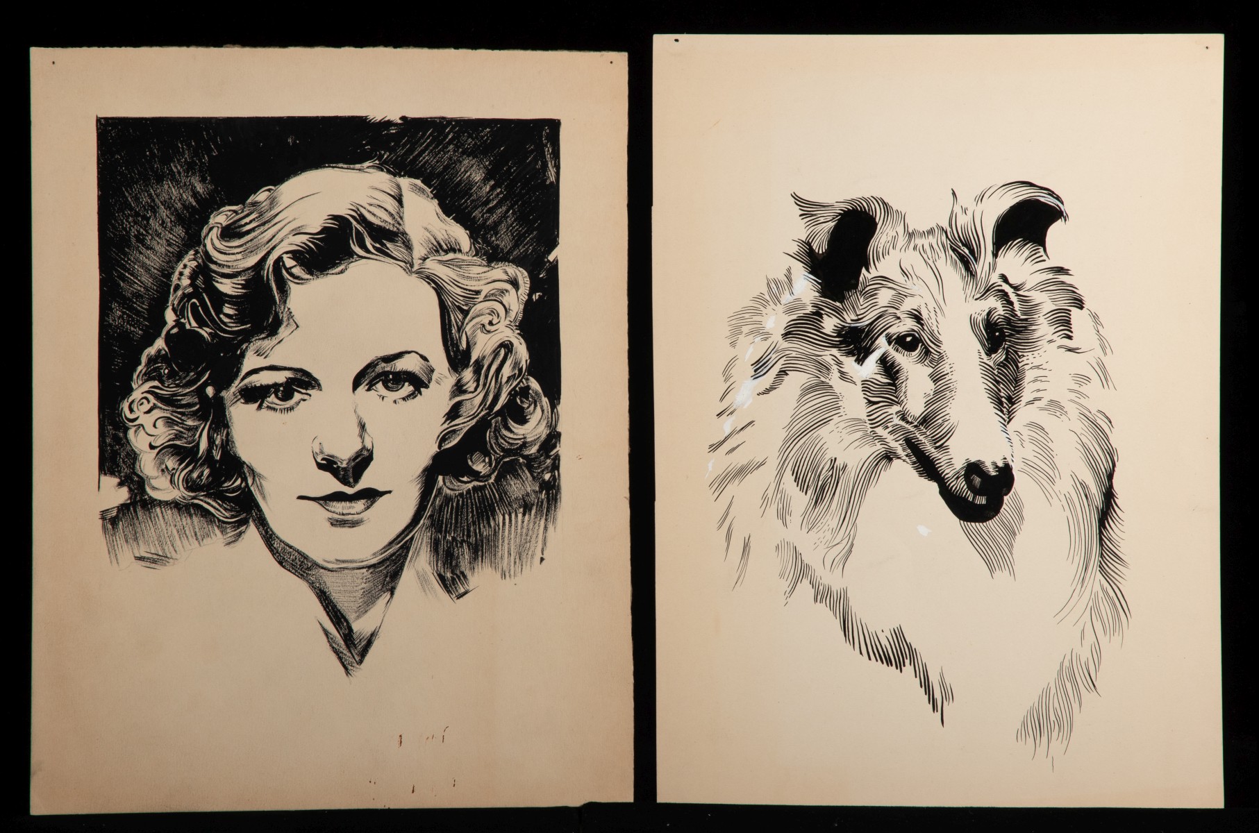 J.L.M. & THELMA MOULTHROP ORIGINAL WORKS ON PAPER
