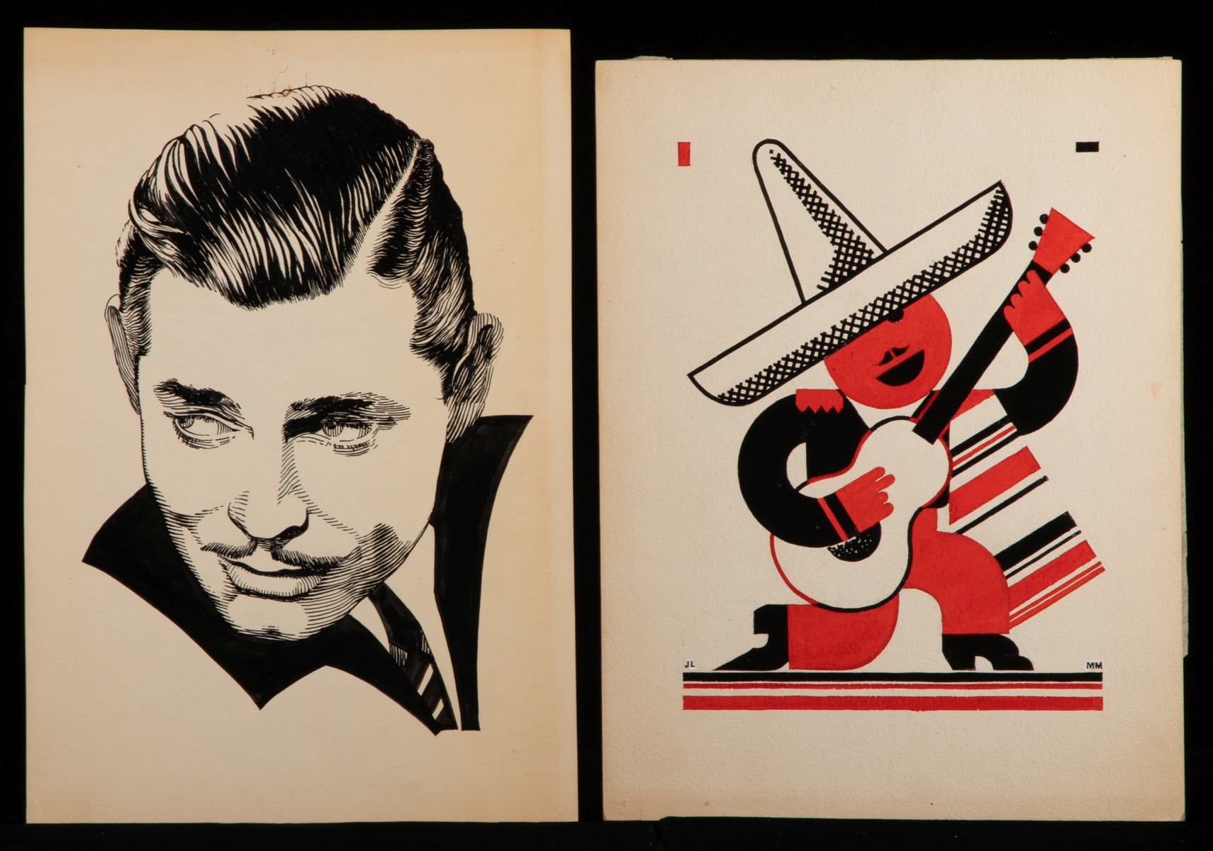 J.L.M. & THELMA MOULTHROP ORIGINAL WORKS ON PAPER