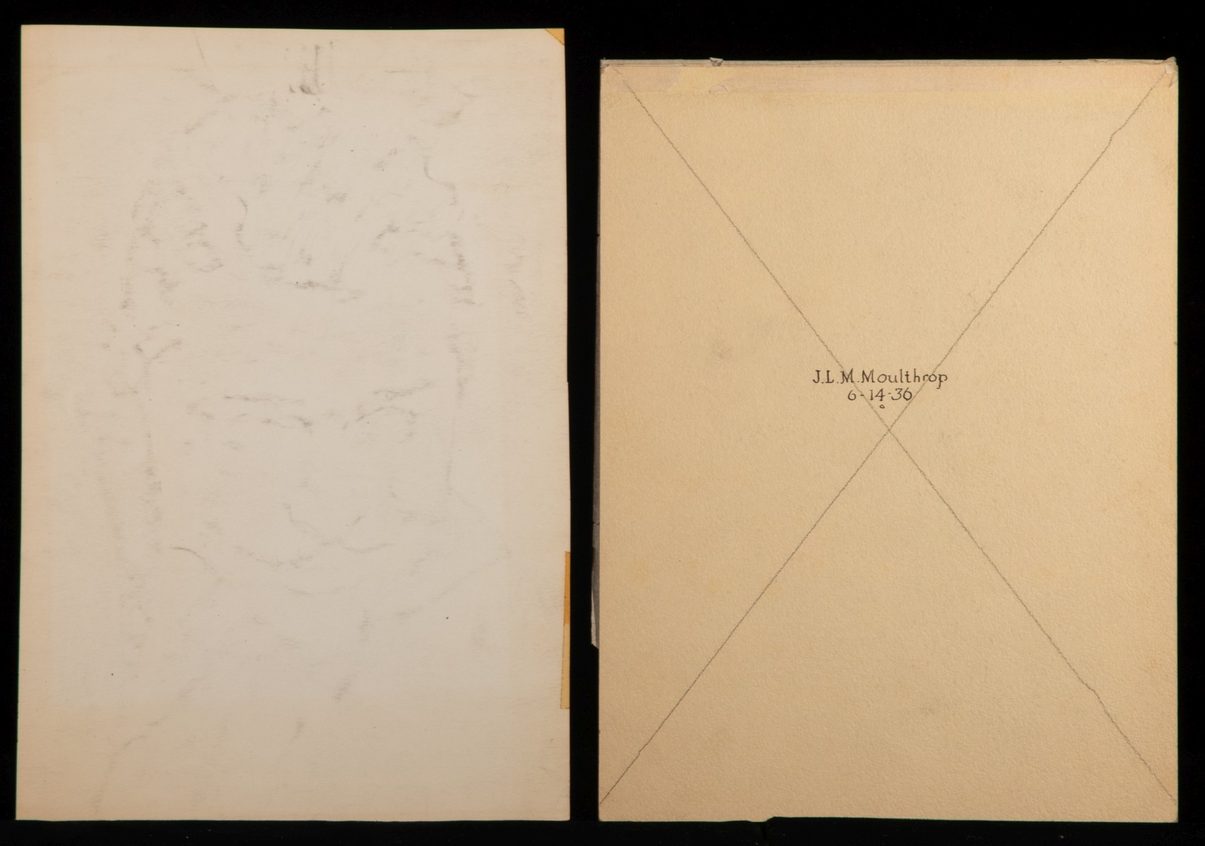 J.L.M. & THELMA MOULTHROP ORIGINAL WORKS ON PAPER