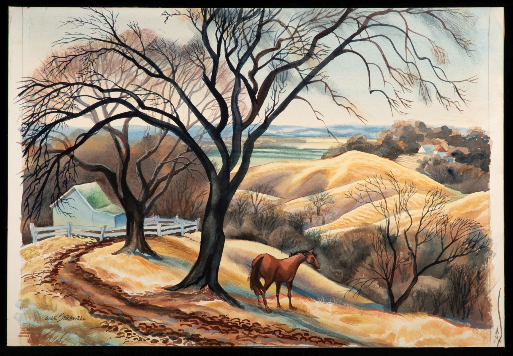 GALE STOCKWELL (1907-1983) TWO WATERCOLORS