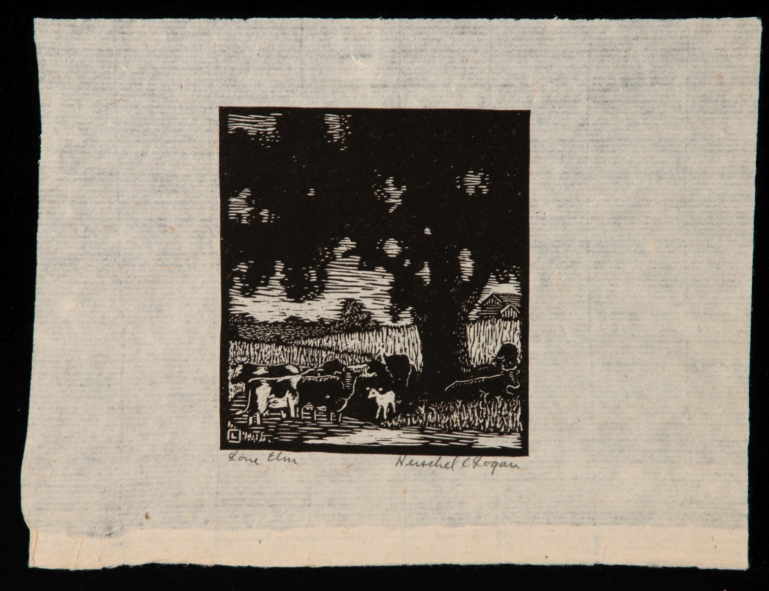 HERSCHEL LOGAN (1901-1987) TWO PENCIL SIGNED WOODCUTS